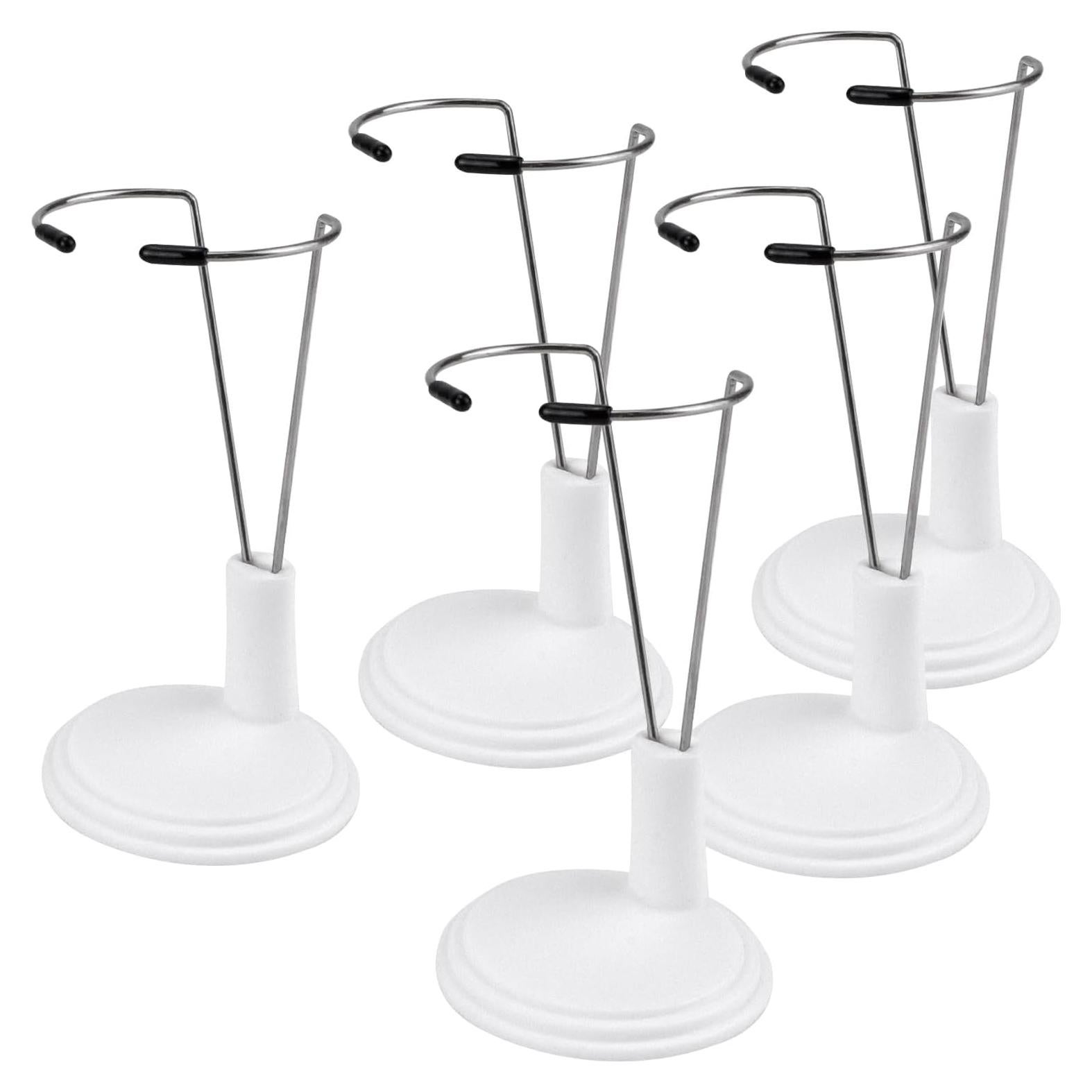 Soporte de exhibición para muñecas HMIEPRS 5 piezas Blanco