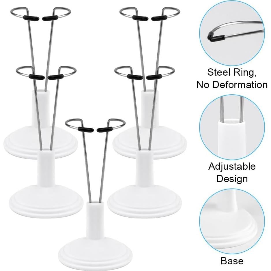 Soporte de exhibición para muñecas HMIEPRS 5 piezas Blanco