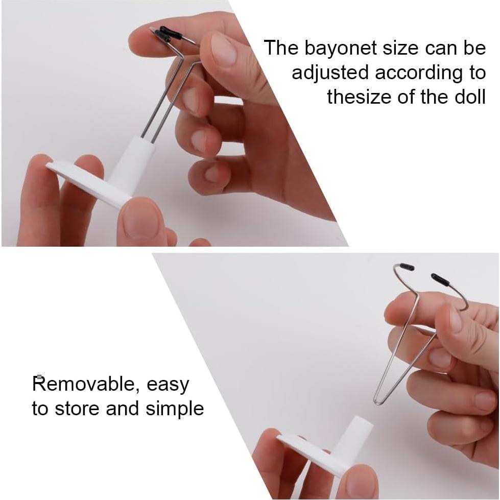 Soporte de exhibición para muñecas HMIEPRS 5 piezas Blanco