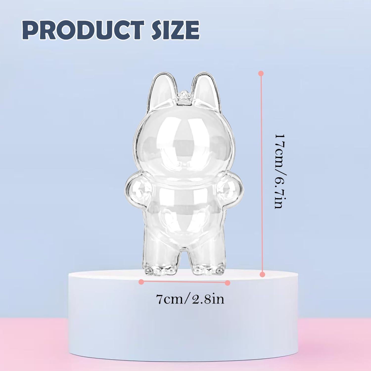 Funda Protectora para Muñeca LABUBU 17cm - Exhibidor Transparente