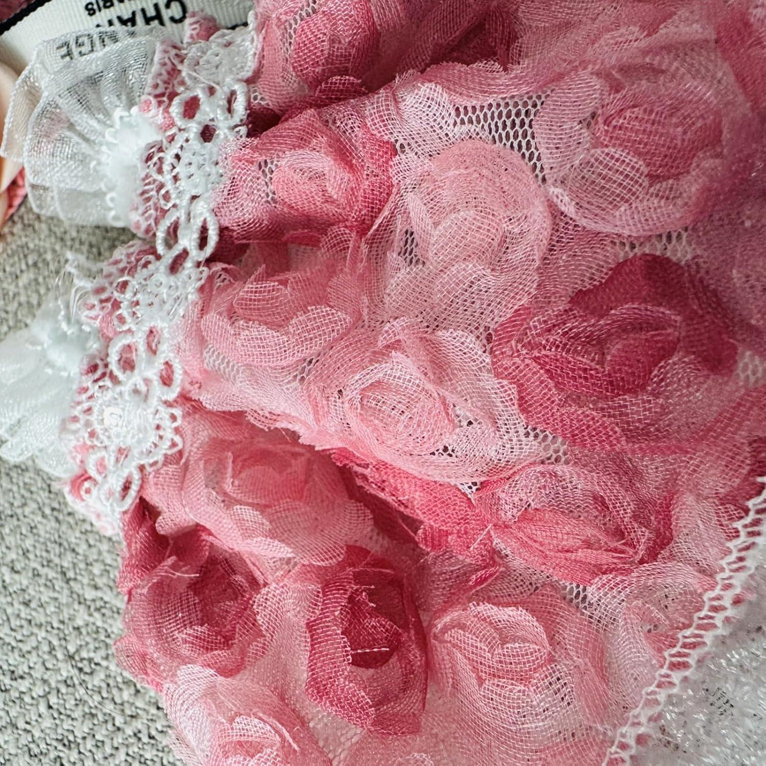 Vestido Pinafore Rosa LABUBU para Muñeca 17cm - Hecho a Mano