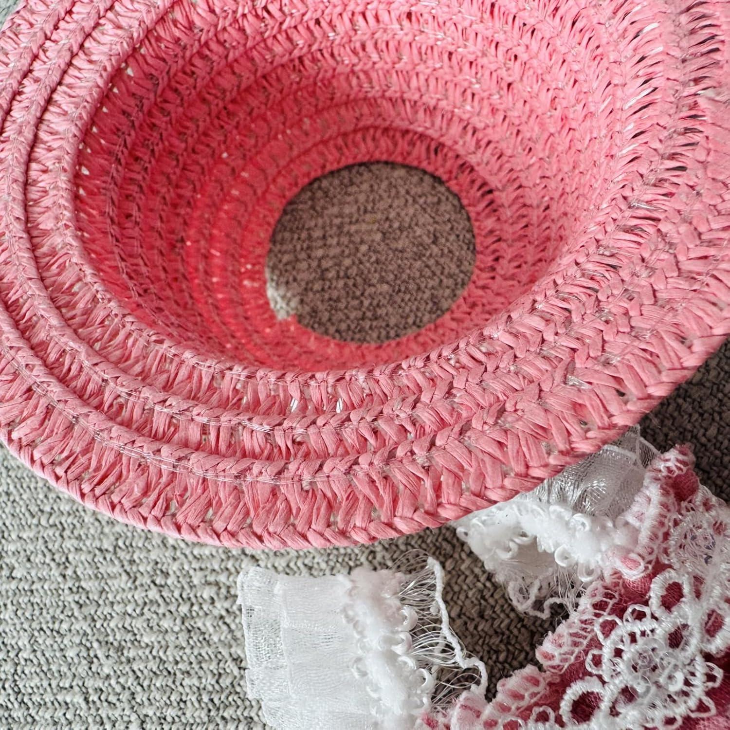 Vestido Pinafore Rosa LABUBU para Muñeca 17cm - Hecho a Mano