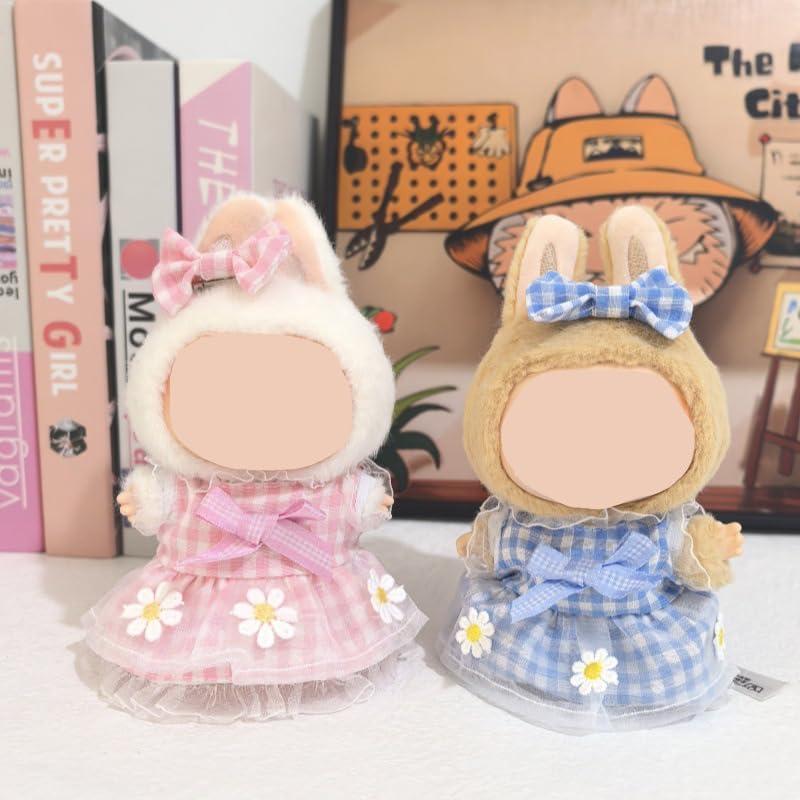 Ropa para muñeca Labubu 15-17 cm - 2 Faldas y Lazos