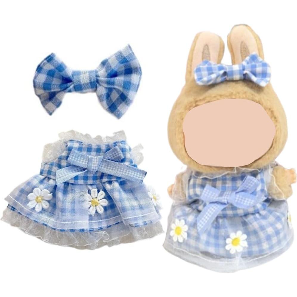Ropa para muñeca Labubu 15-17 cm - 2 Faldas y Lazos