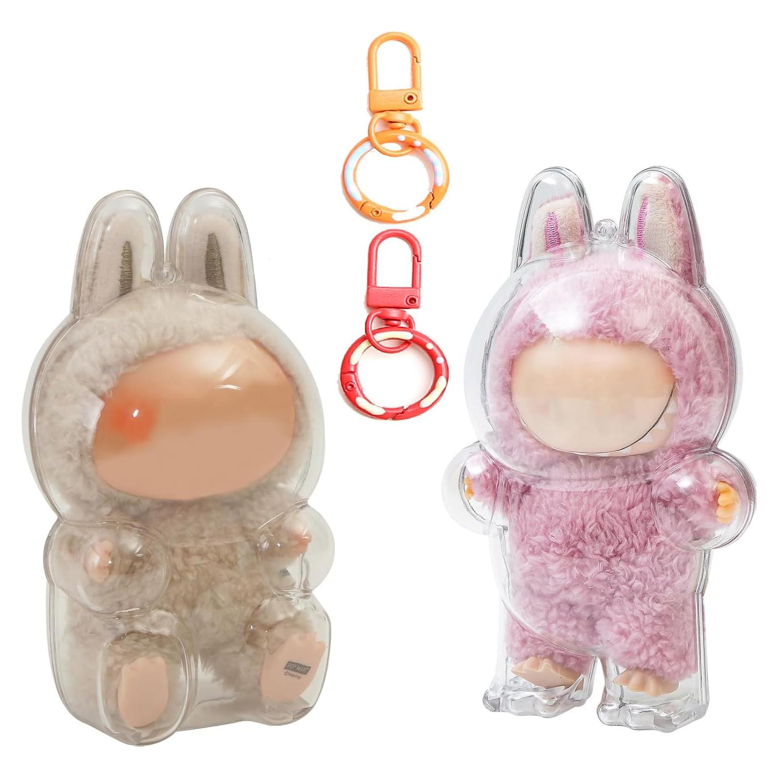 Estuche de Exhibición LABUBU Acrílico Transparente 2 Piezas