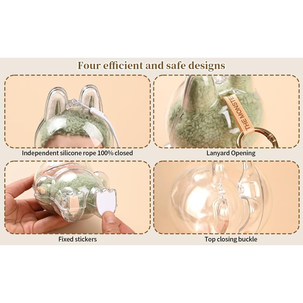 Estuche de Exhibición LABUBU Acrílico Transparente 2 Piezas