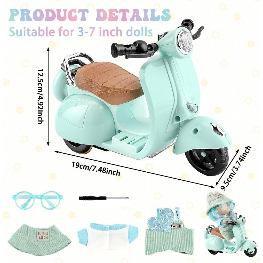 Conjunto de Accesorios para Muñecas WALLFID 17cm Azul