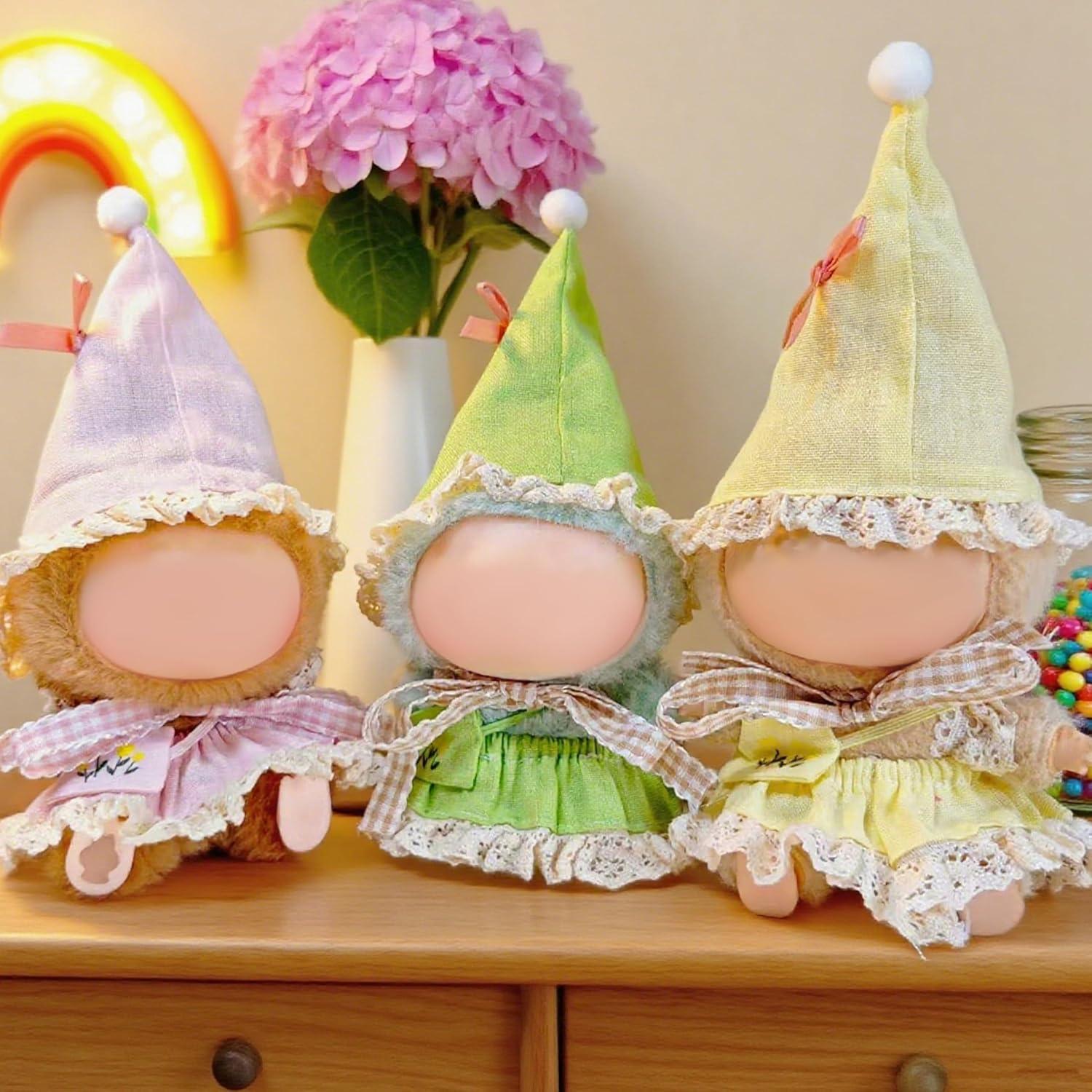 Conjunto de Ropa de Muñeca 17cm YAILIA - Disfraz Hada Rosa 4 Piezas