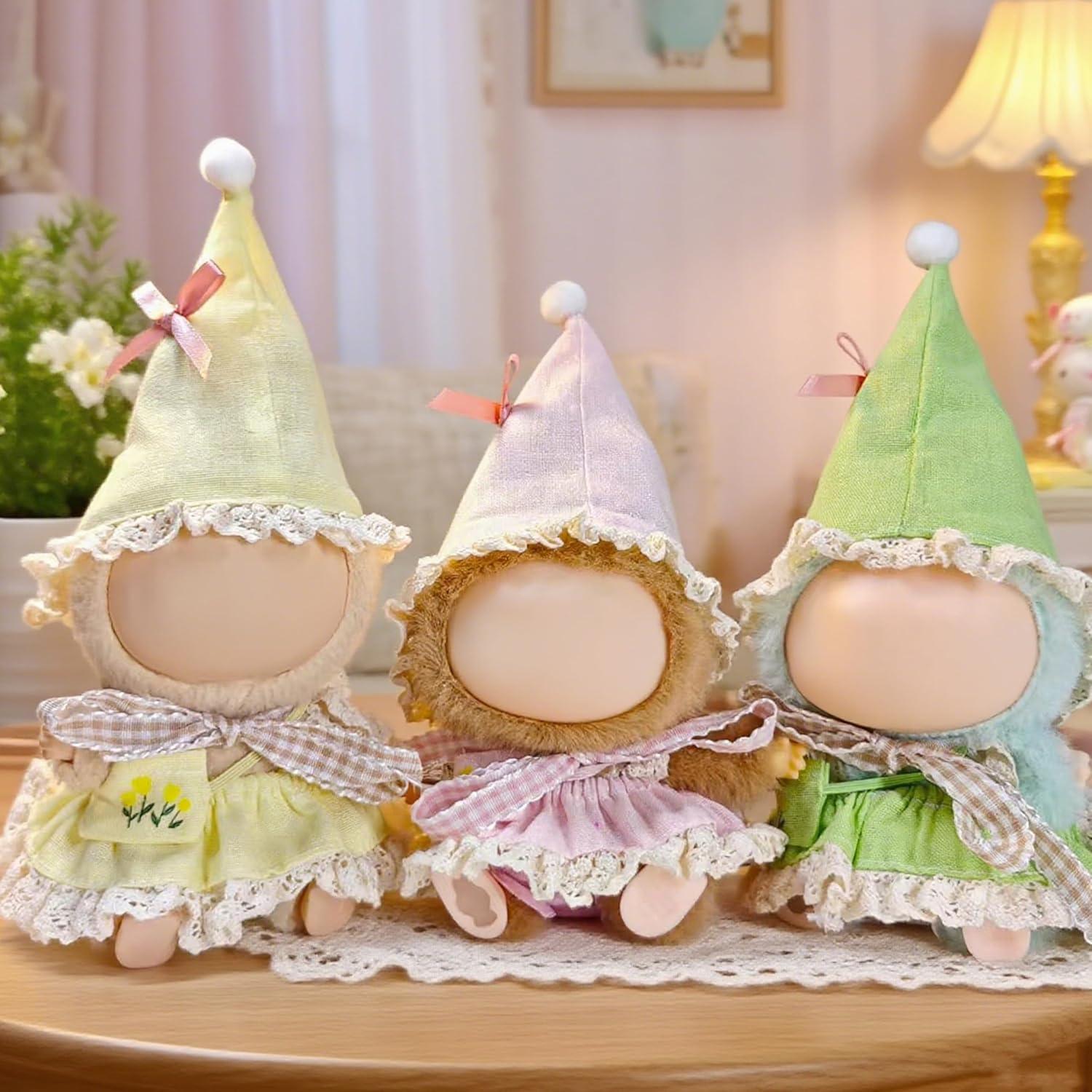 Conjunto de Ropa de Muñeca 17cm YAILIA - Disfraz Hada Rosa 4 Piezas