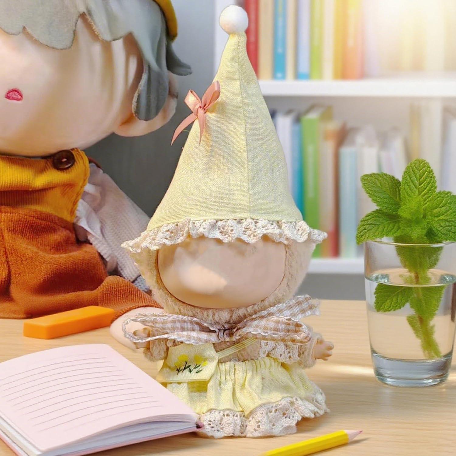 Conjunto de Ropa de Muñeca 17cm YAILIA - Disfraz Hada Rosa 4 Piezas