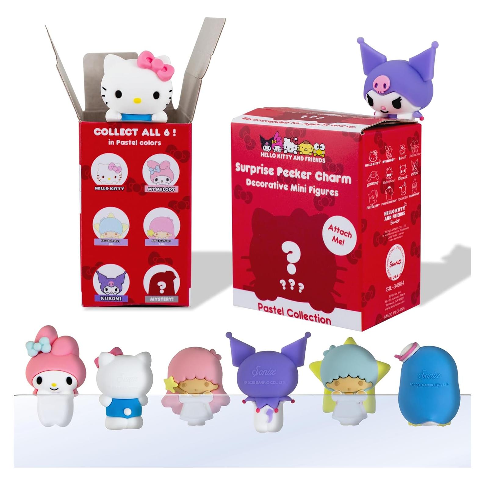 Caja Sorpresa Hello Kitty y Amigos Peekers - Figuras Mini Kawaii