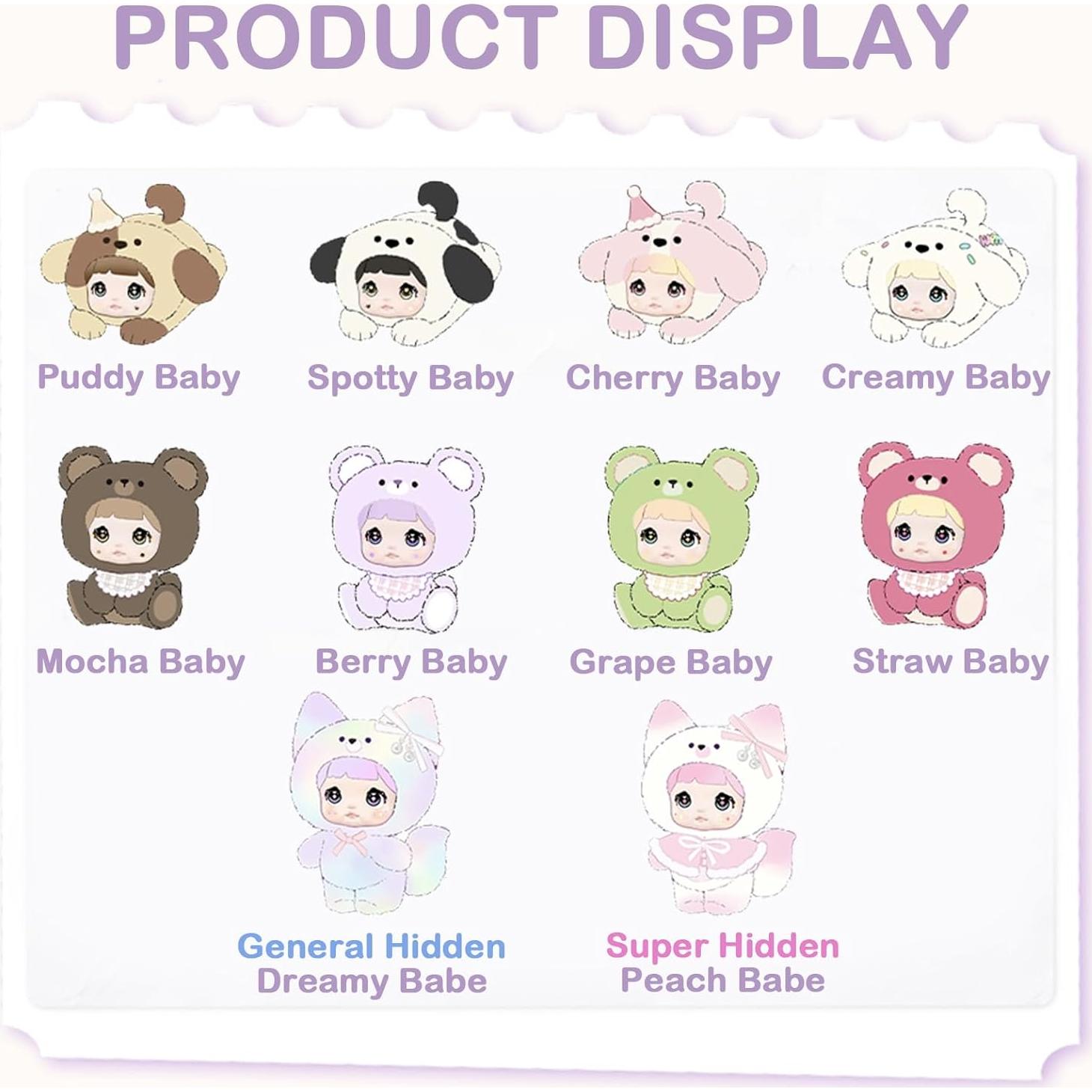 Nommi Baby Caja Sorpresa de Peluche 1PC Coleccionable