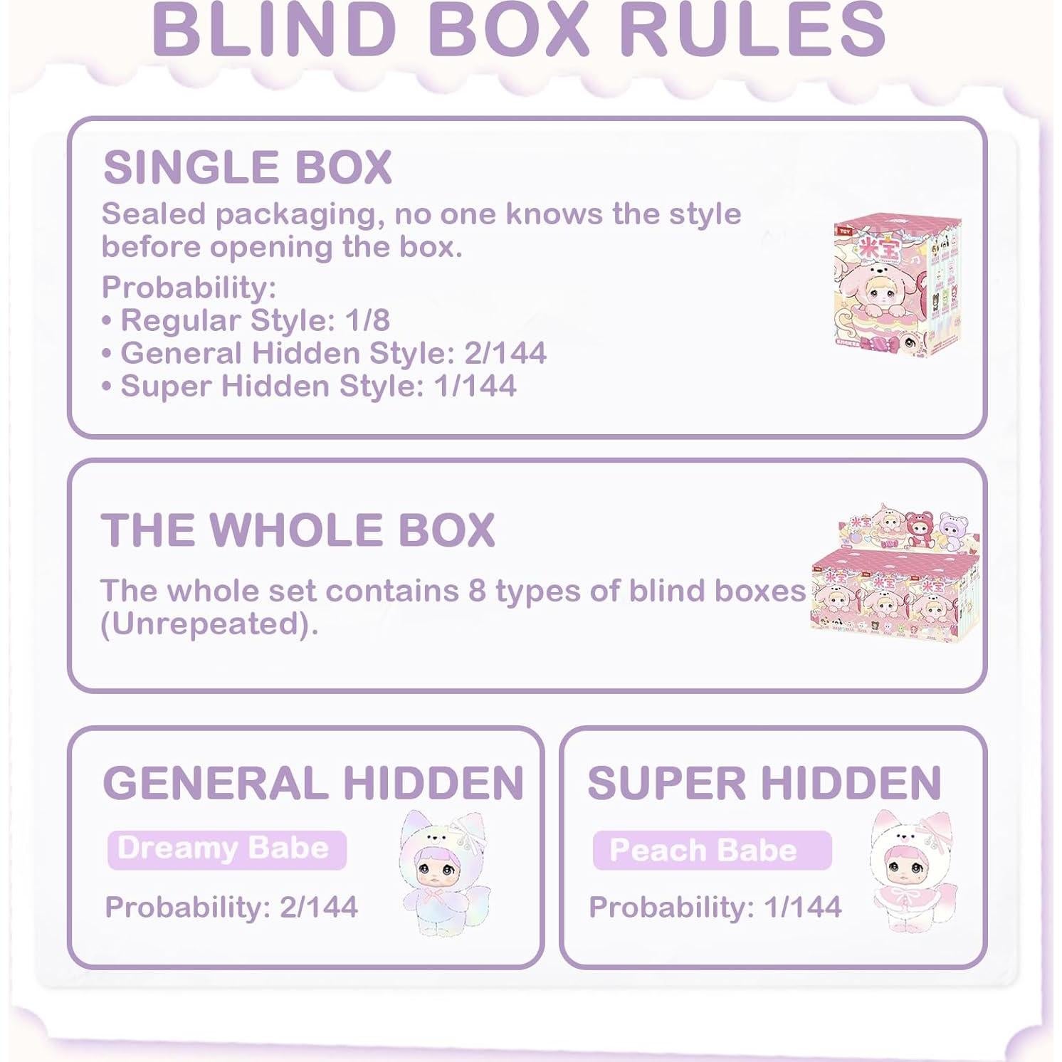 Nommi Baby Caja Sorpresa de Peluche 1PC Coleccionable