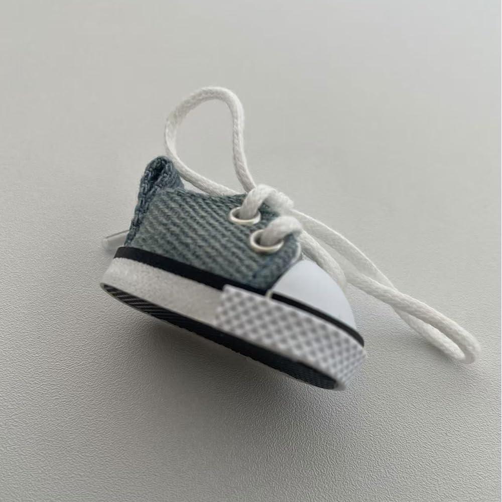 Zapatillas de Lona Miniatura Labubu - Set 2 Pares Blanco y Azul