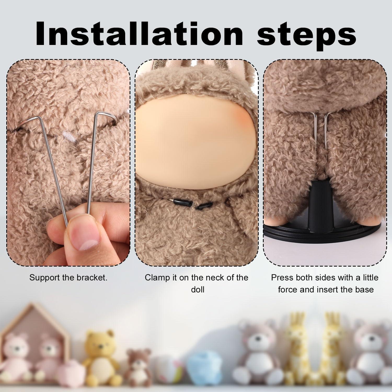 Soporte para Muñecas Ajustable Lyreh - 3 Piezas Negro