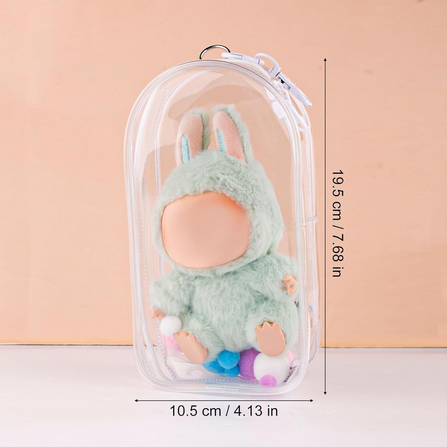 Funda Protectora Transparente PVC para Muñecas Tinoaly 19.5x10.5cm