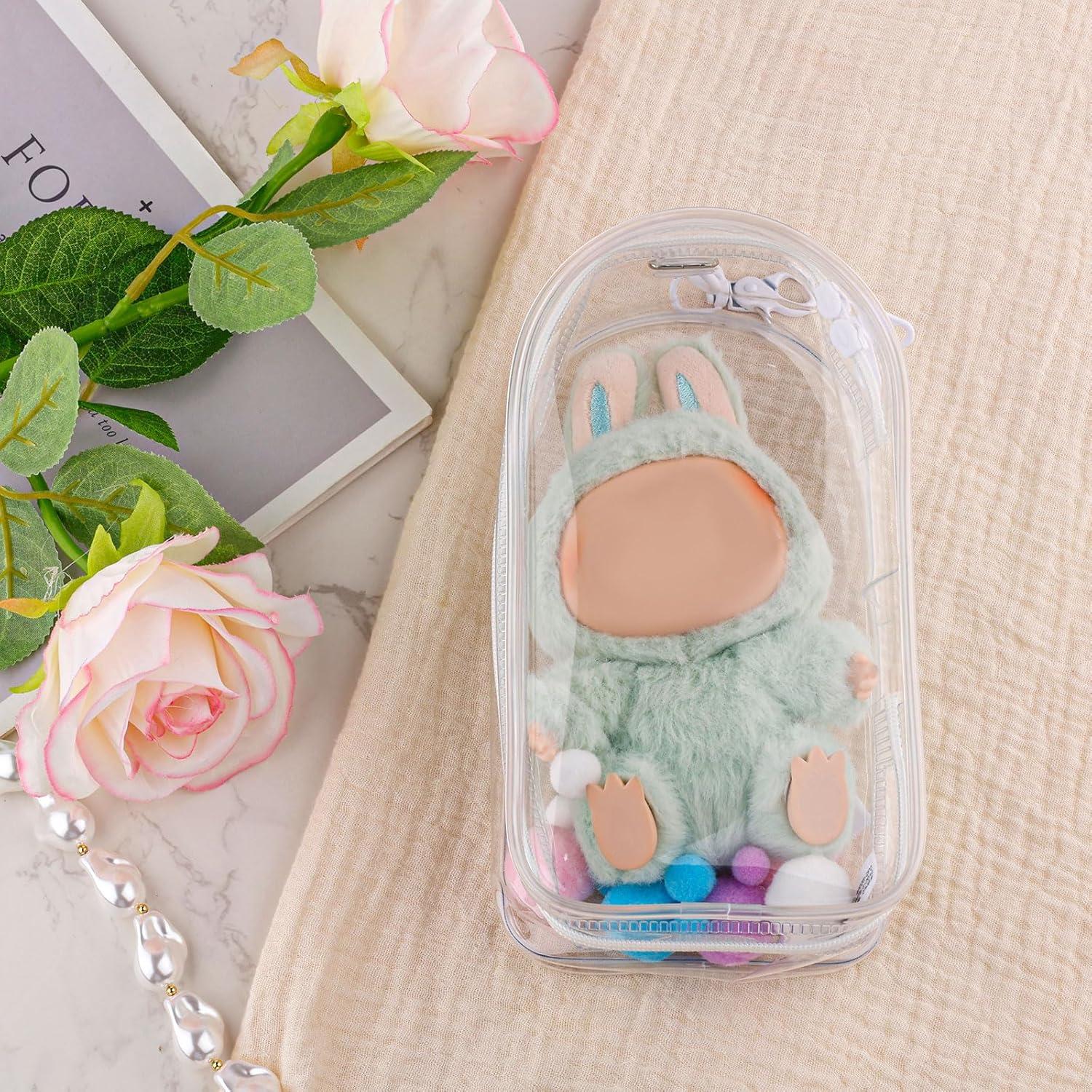 Funda Protectora Transparente PVC para Muñecas Tinoaly 19.5x10.5cm