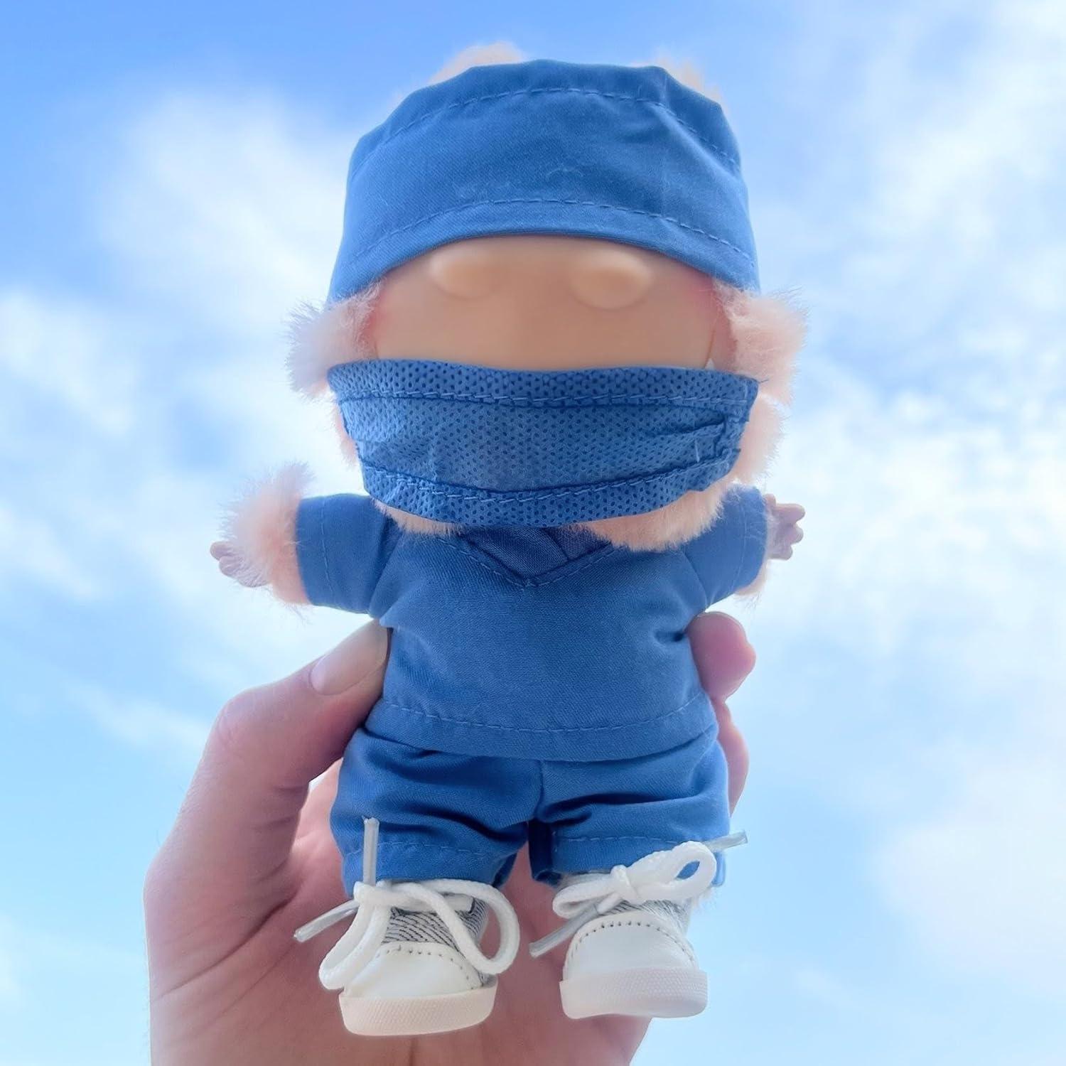 Conjunto de Ropa de Enfermera Labubu 17cm - 5 Piezas