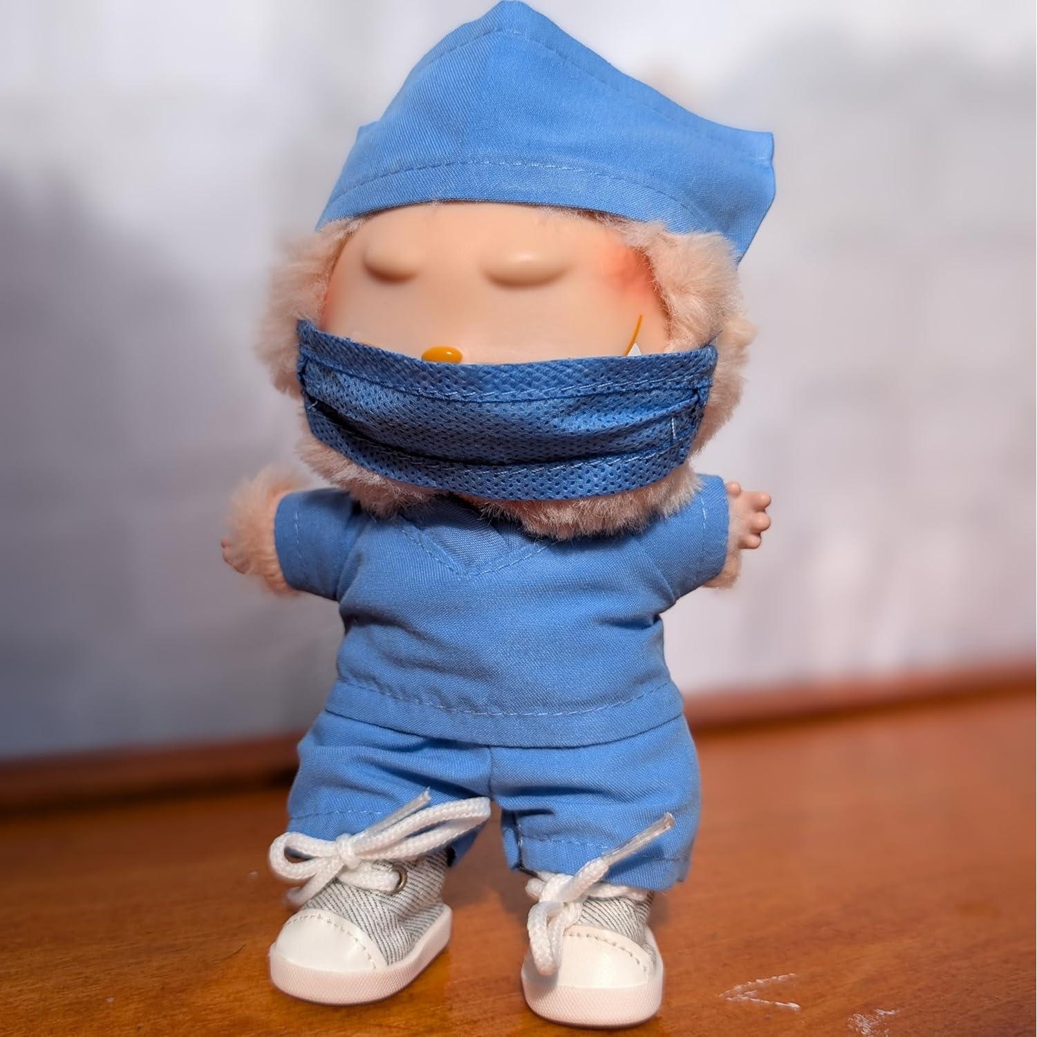 Conjunto de Ropa de Enfermera Labubu 17cm - 5 Piezas