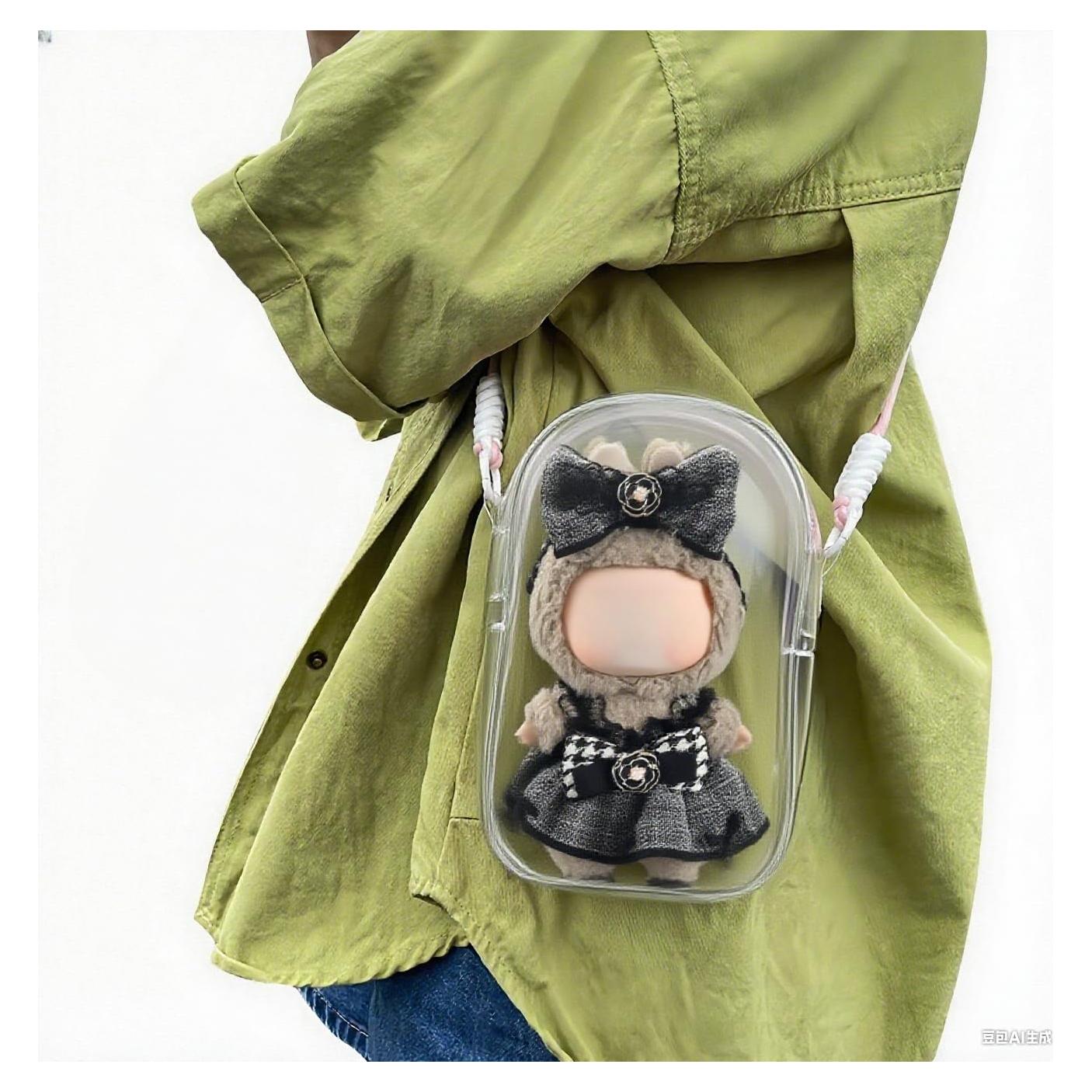 Estuche de exhibición rosa Nommi para muñecas 15.24 cm