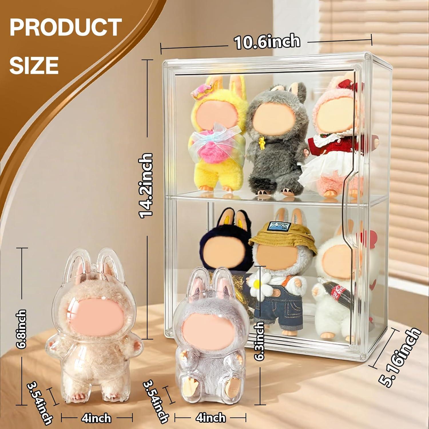 Estuches de Exhibición 12PCS AKODENORA para Muñecas 36x27x14cm