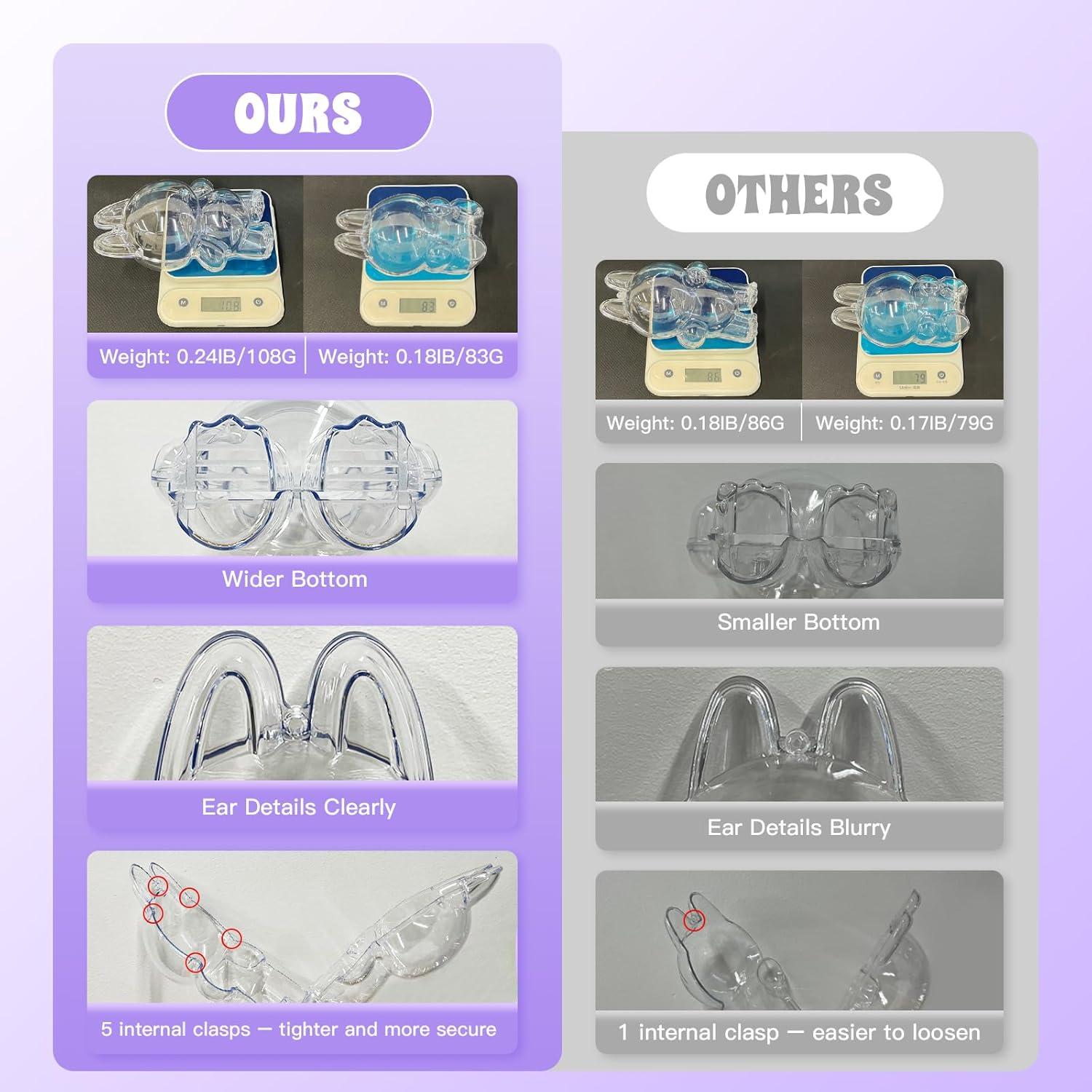 Estuches de Exhibición 12PCS AKODENORA para Muñecas 36x27x14cm