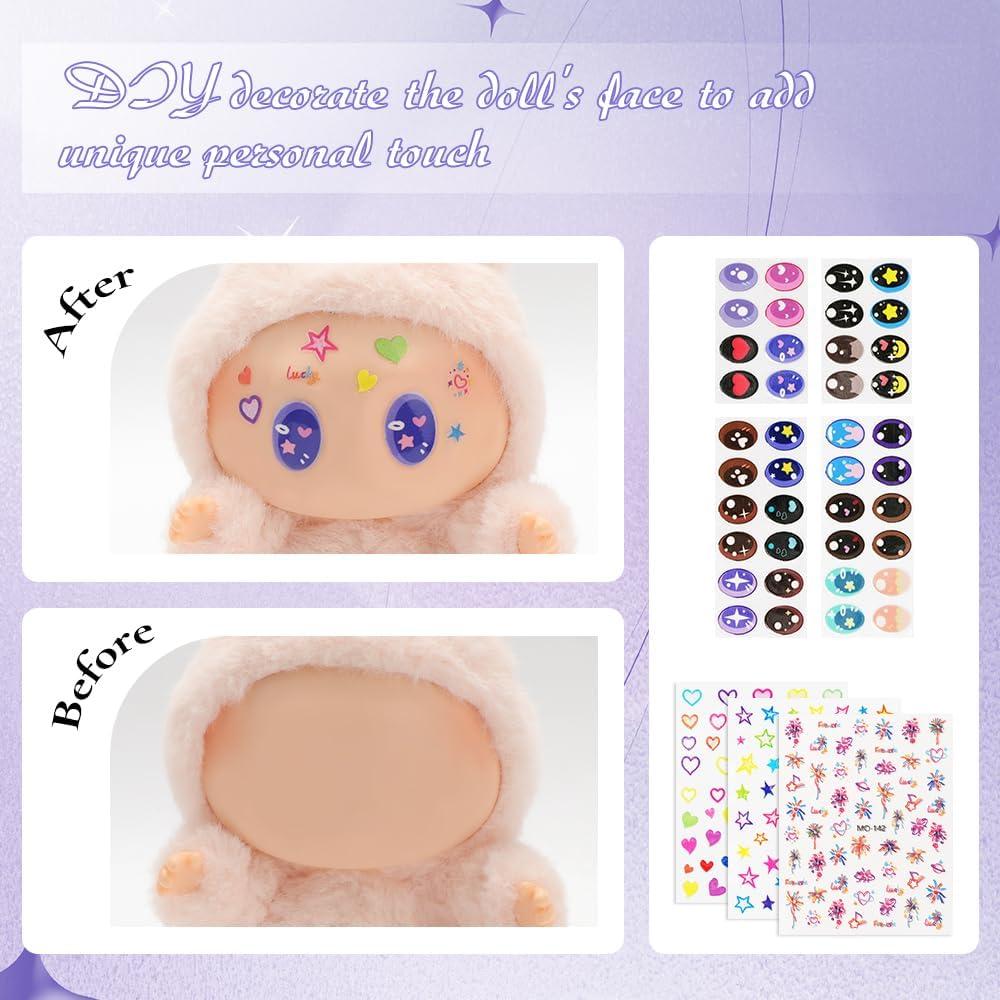 Kit de Stickers Decorativos para Muñecas WALLFID - 36g