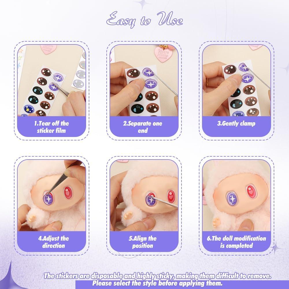 Kit de Stickers Decorativos para Muñecas WALLFID - 36g