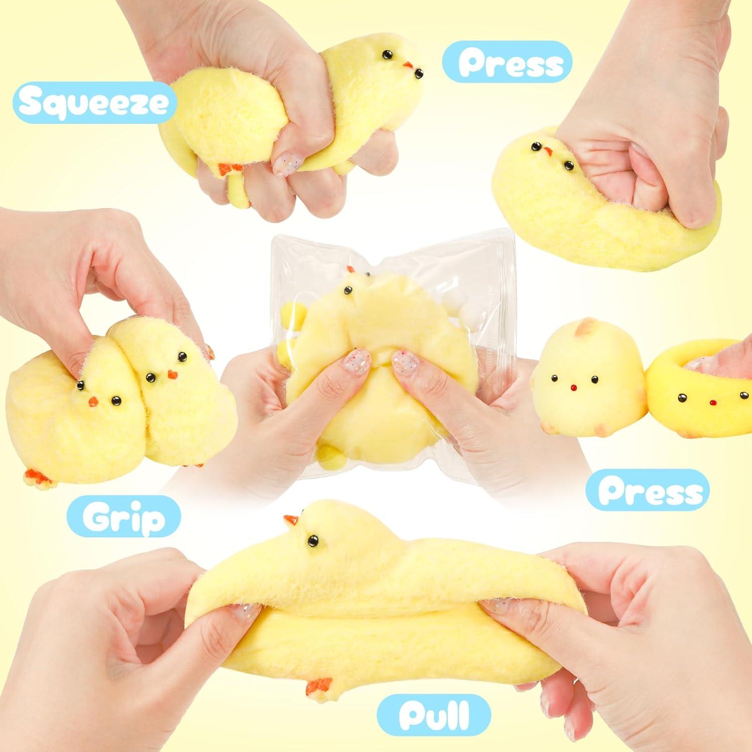 Juguetes Antiestrés Squishy NINAOR 6 Piezas Pollitos