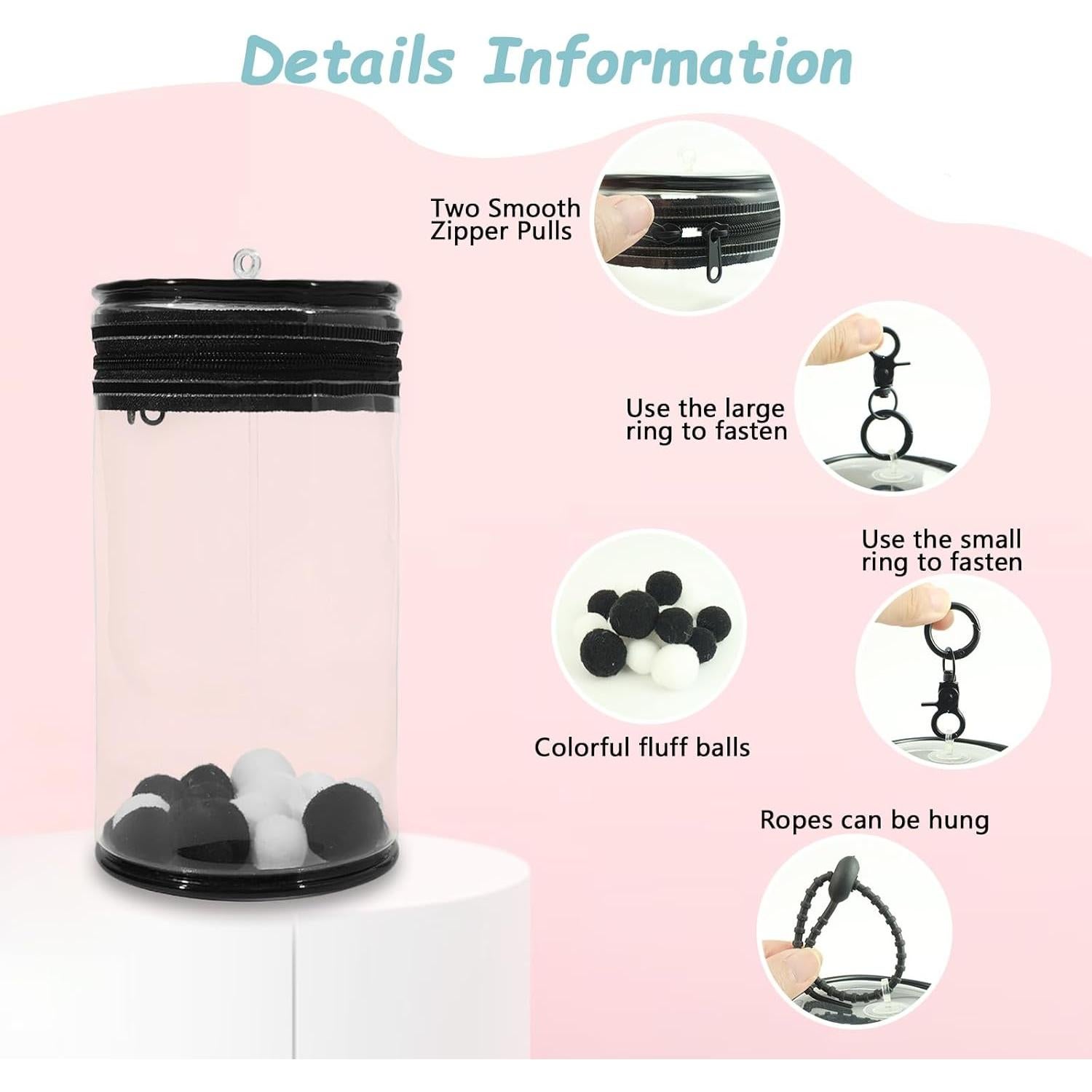 Funda Protectora Cilíndrica HiOKOU para Figuras - Negro