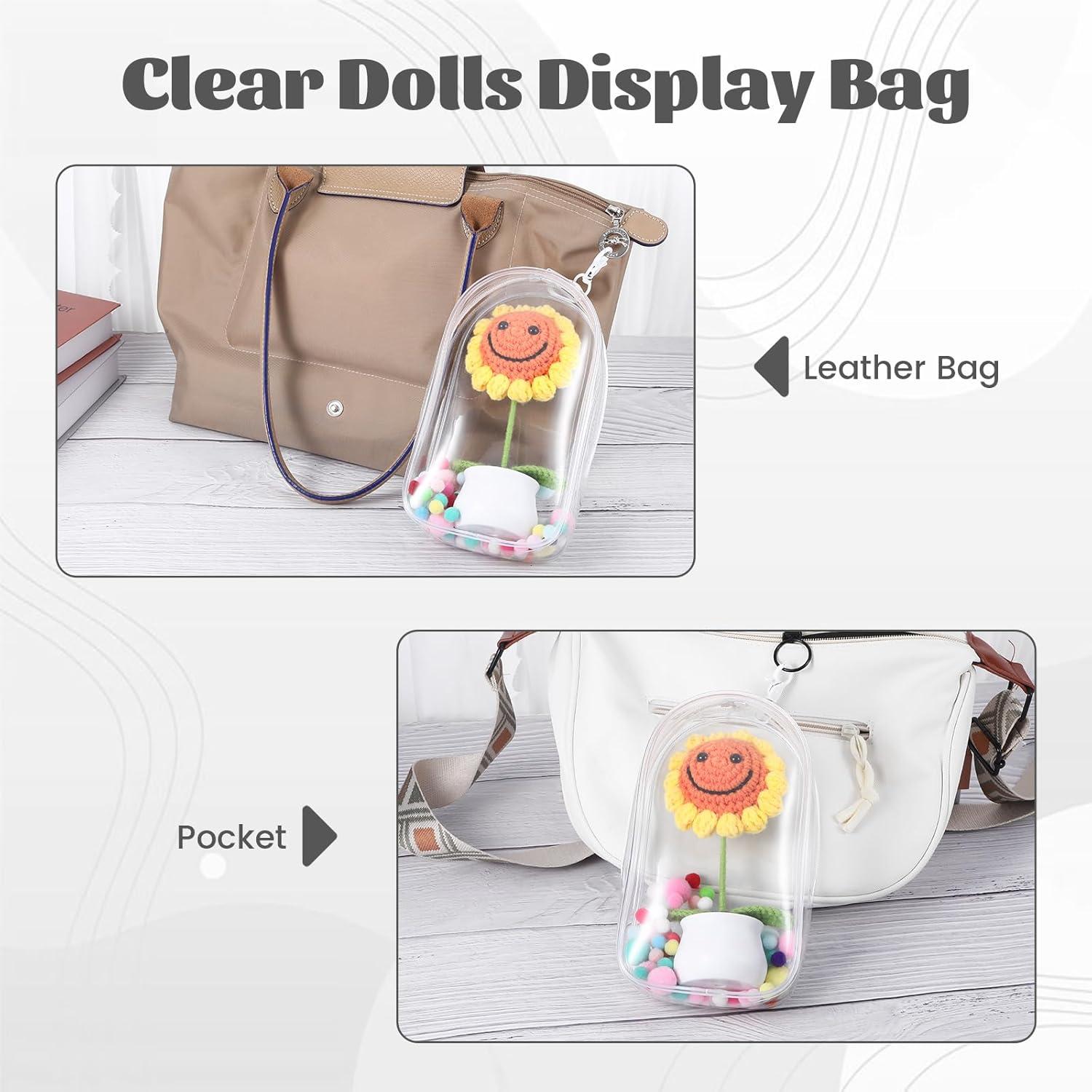 Bolsa de Llavero Transparente Xyulaan con Crema 19.2x11.8cm