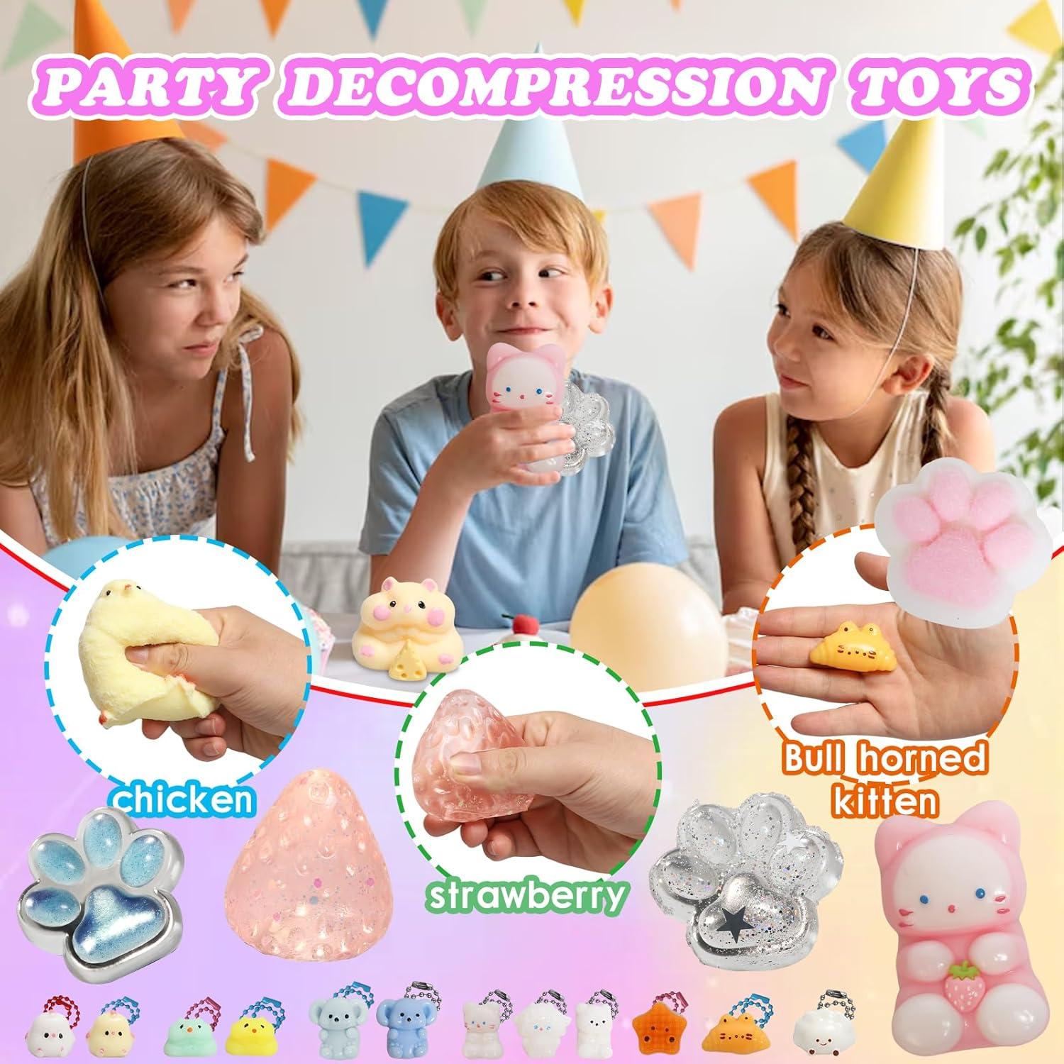 Kit de Juguetes Antiestrés Squishy 19 Piezas - Ideal Niños 4-12 Años