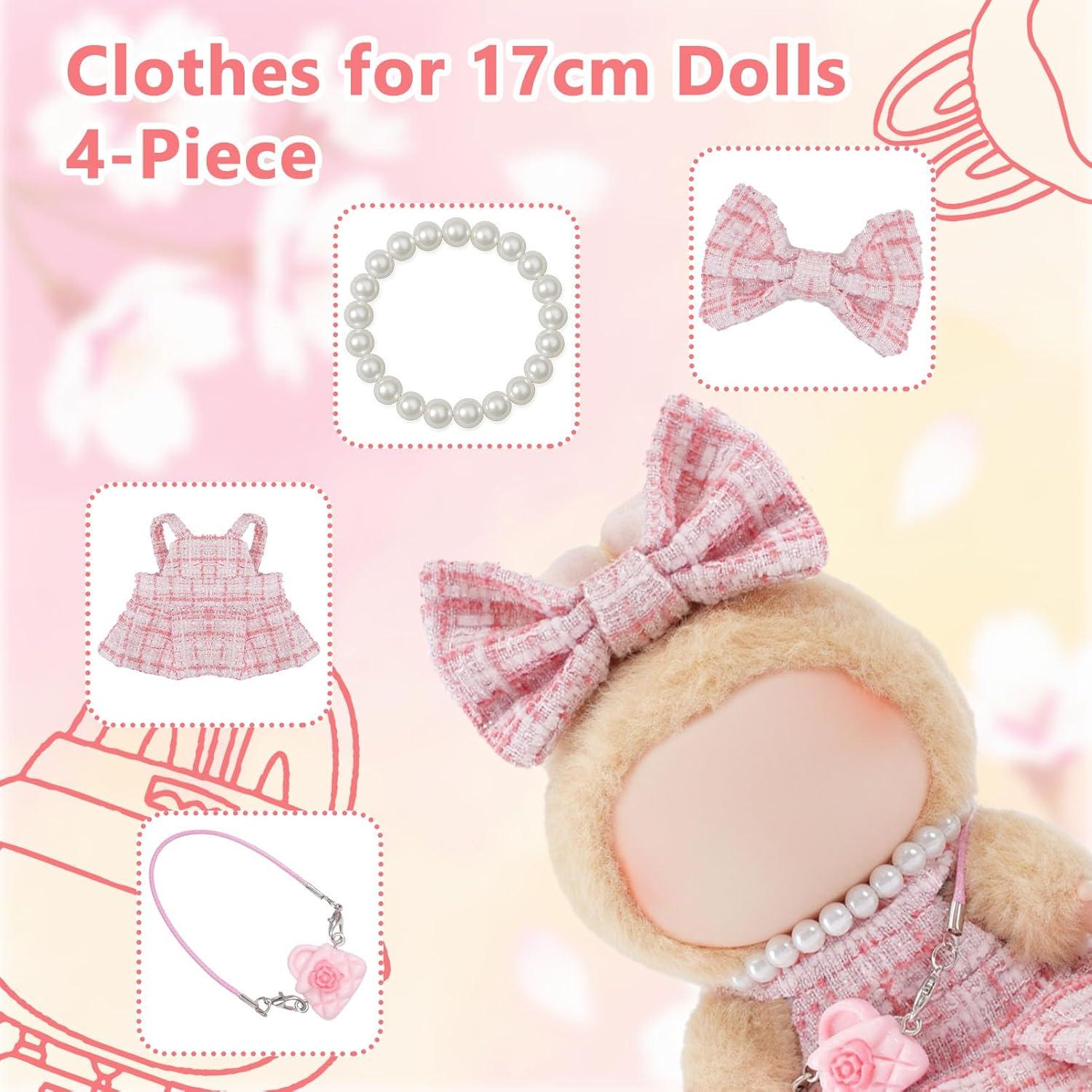 Conjunto de Ropa para Muñecas 17 cm Woplagyreat Rosa