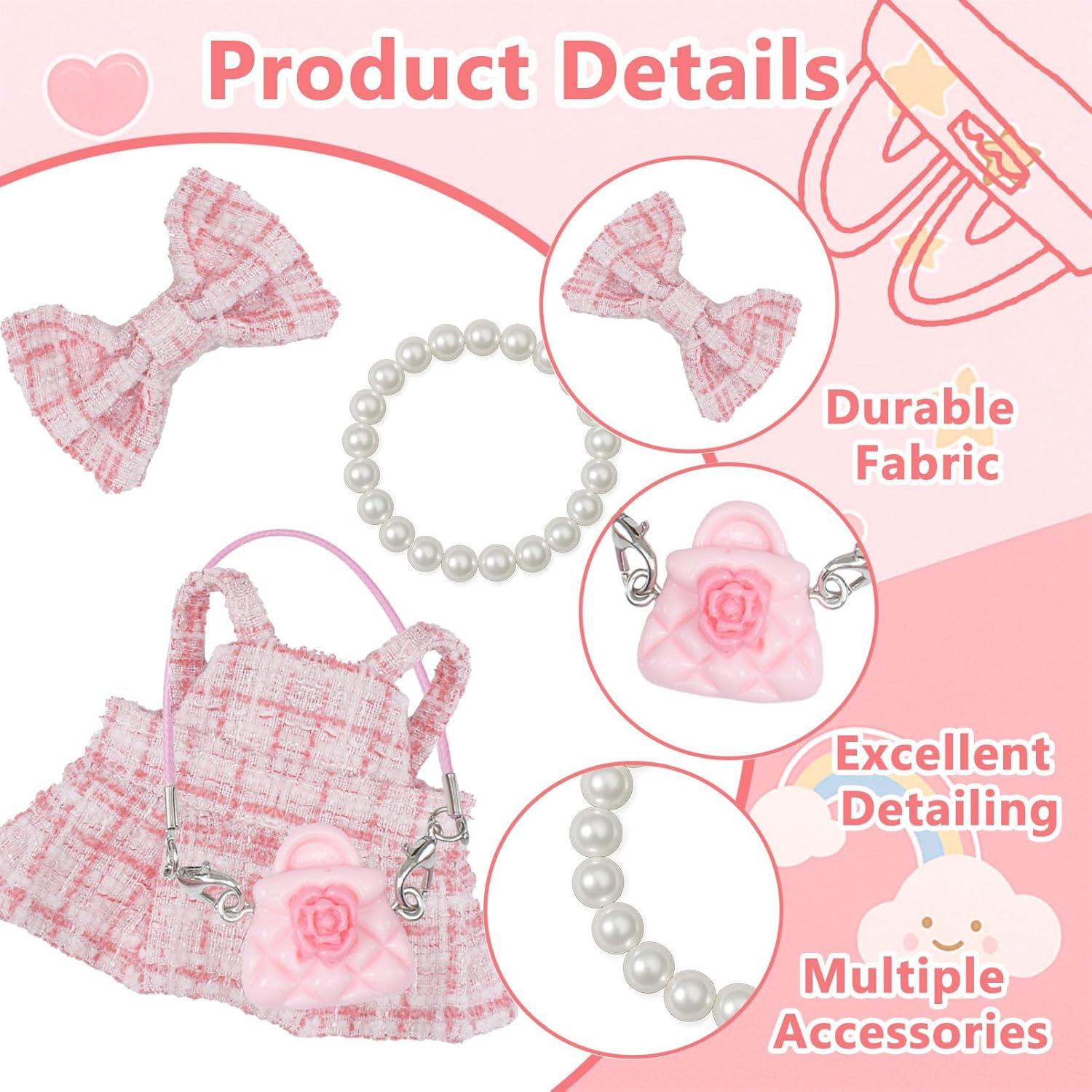 Conjunto de Ropa para Muñecas 17 cm Woplagyreat Rosa