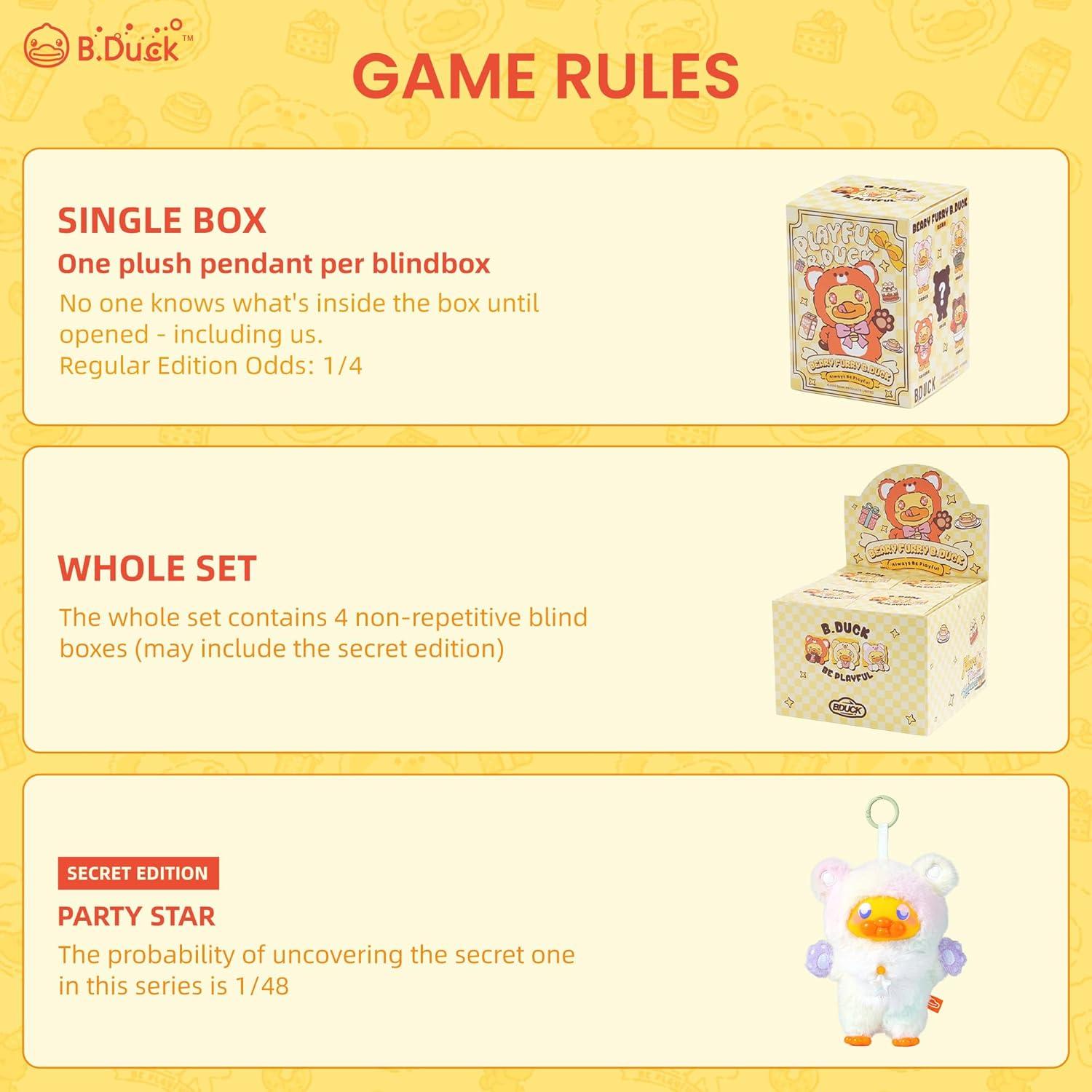 B.Pato Osito Abrazador Caja Sorpresa Coleccionable 15+ años