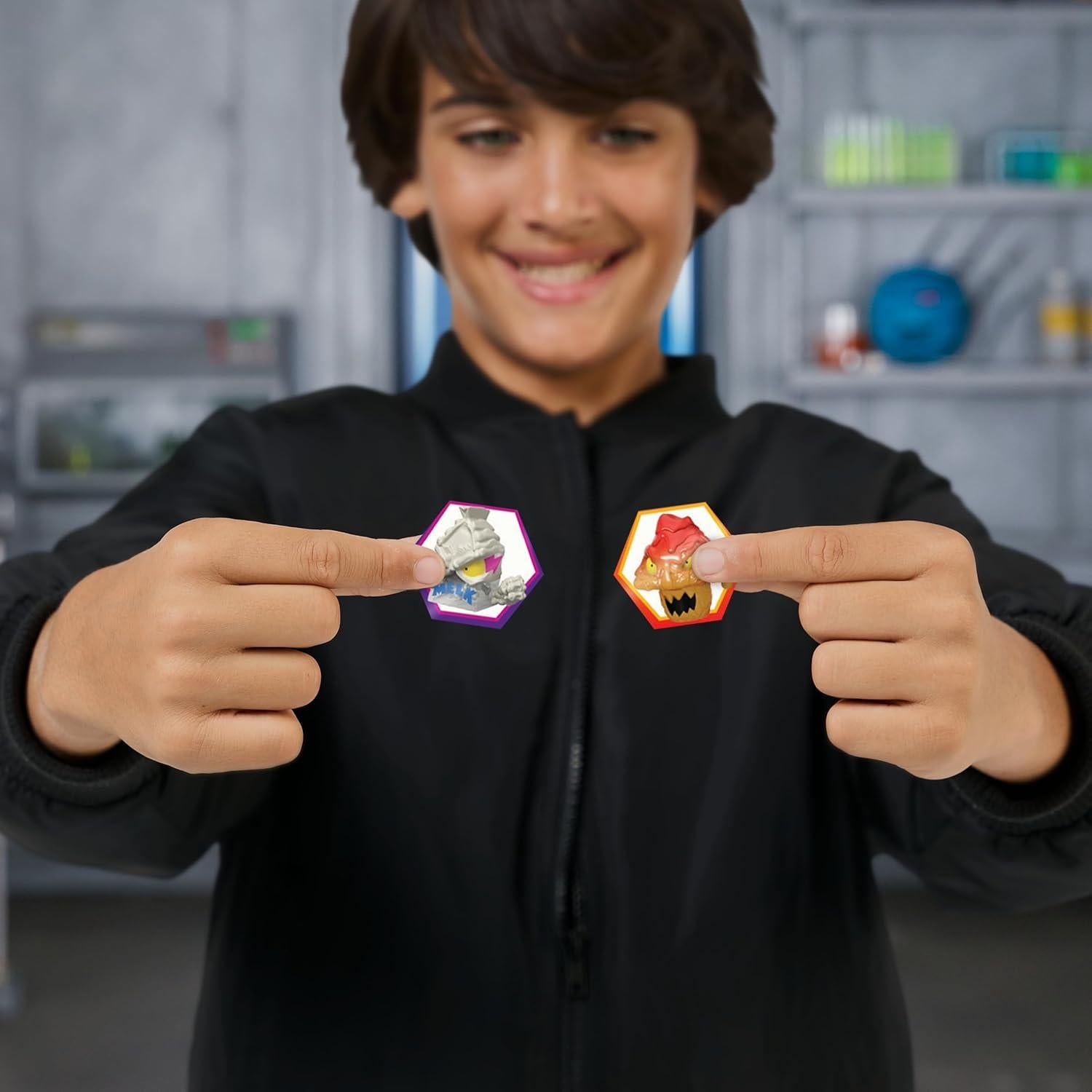 Paquete Mega Lab MrBeast Lab - 14 Bestias Micro + Stickers