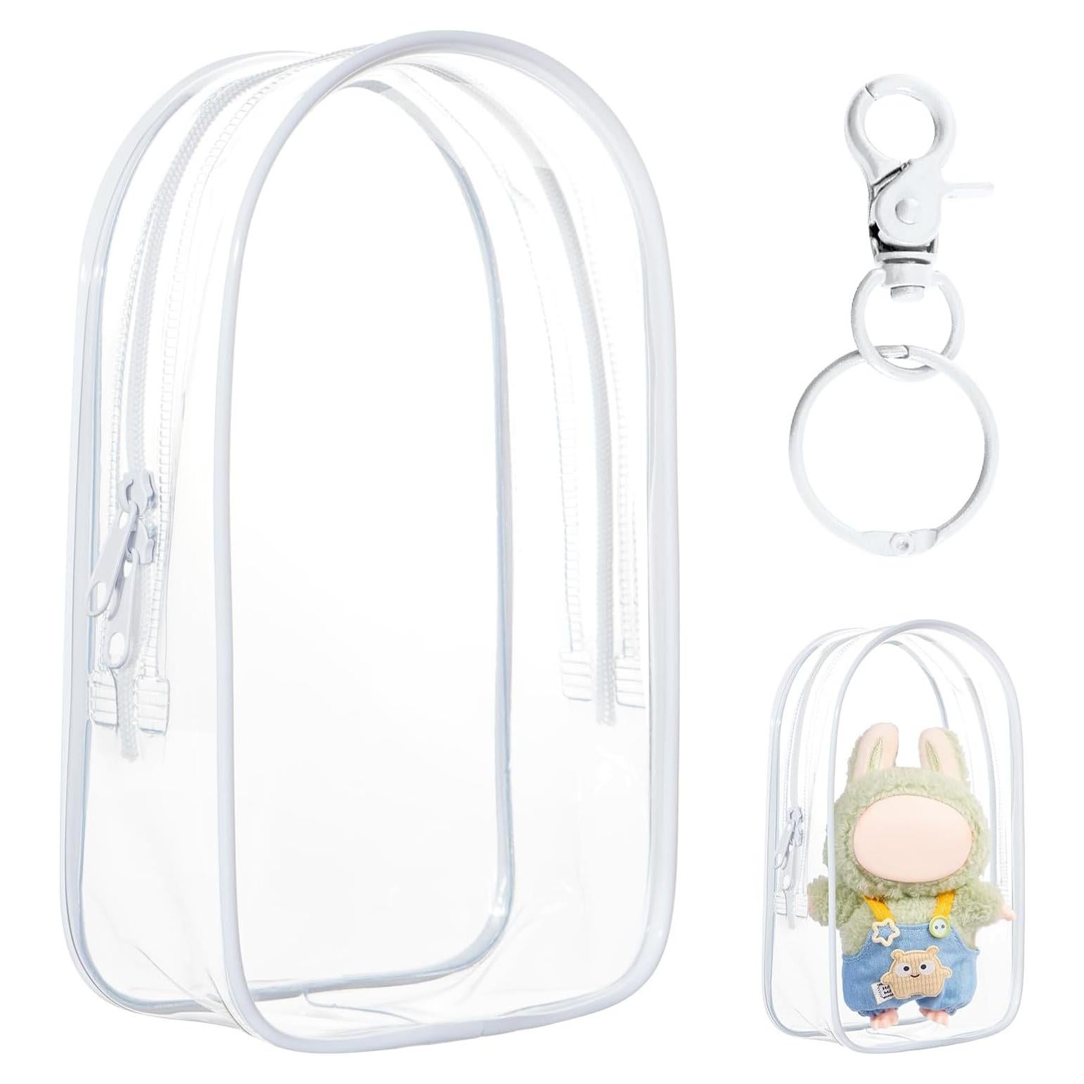 Estuche de exhibición PVC Zxcvbn para muñecos de peluche 20x10 cm