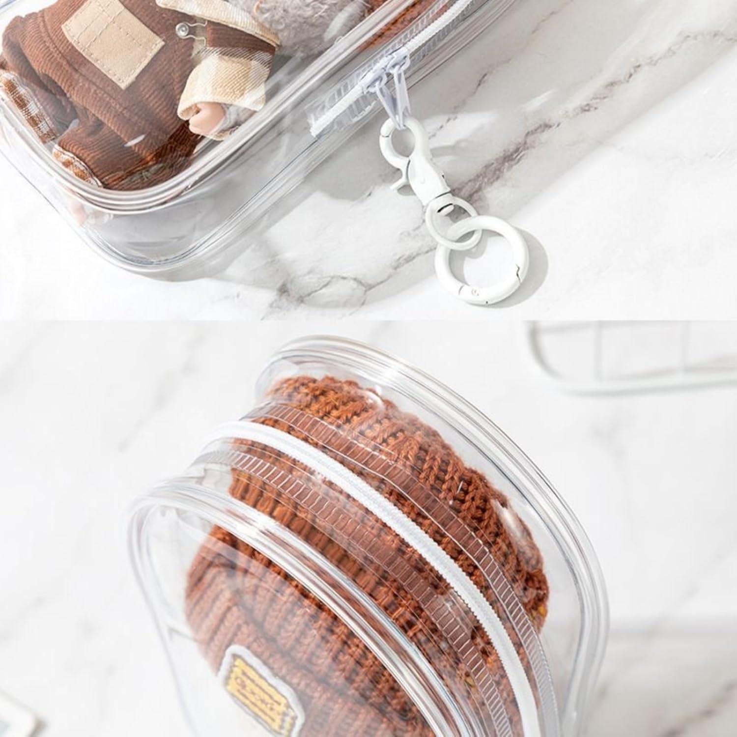 Estuche de exhibición PVC Zxcvbn para muñecos de peluche 20x10 cm