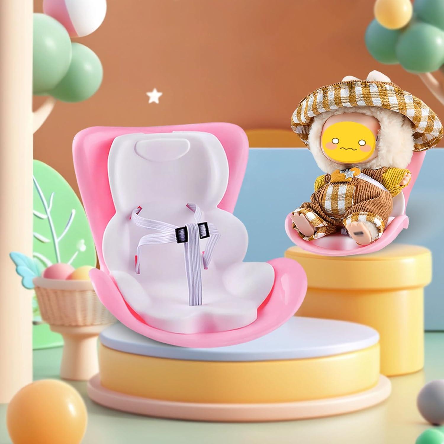Asiento de Coche para Muñecas Lububu - 10-17cm, Decoración y Aroma