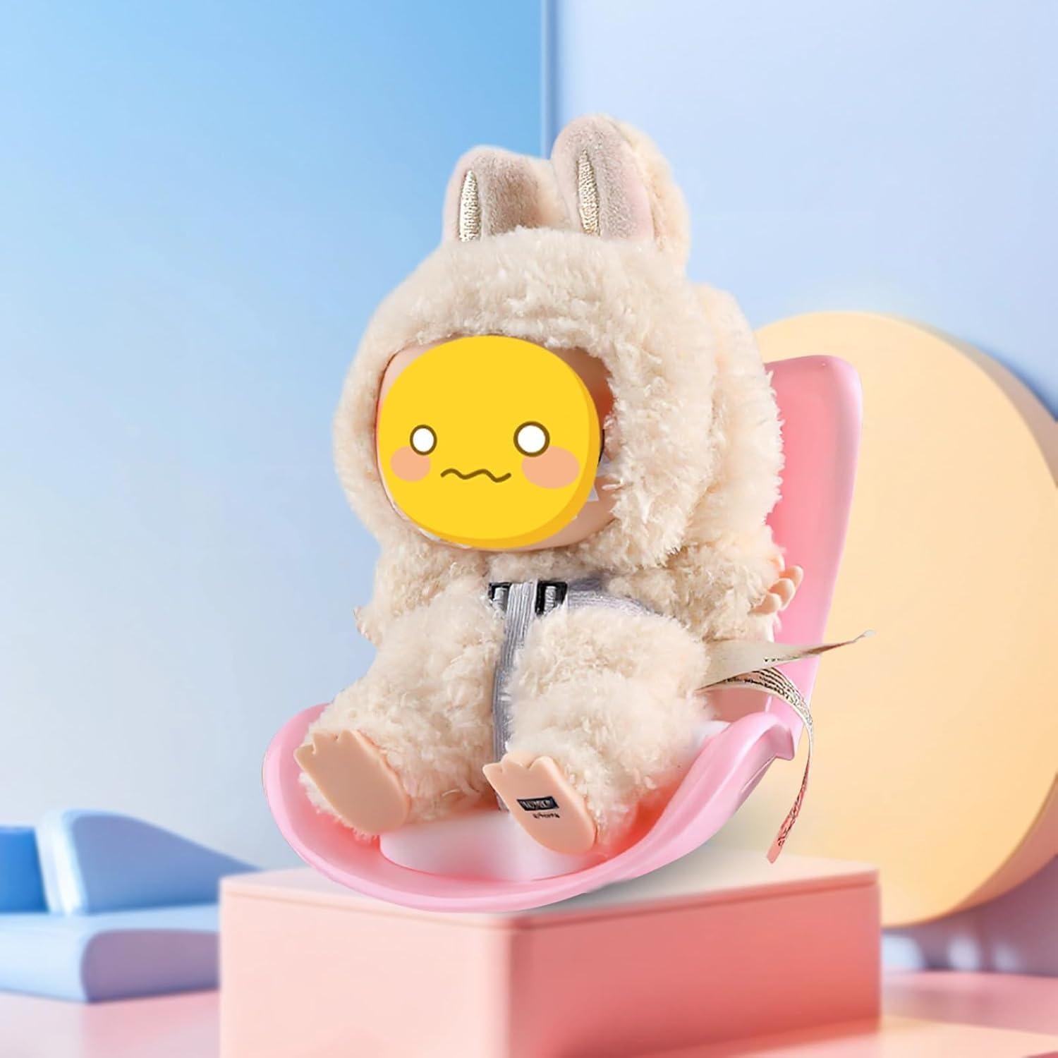 Asiento de Coche para Muñecas Lububu - 10-17cm, Decoración y Aroma