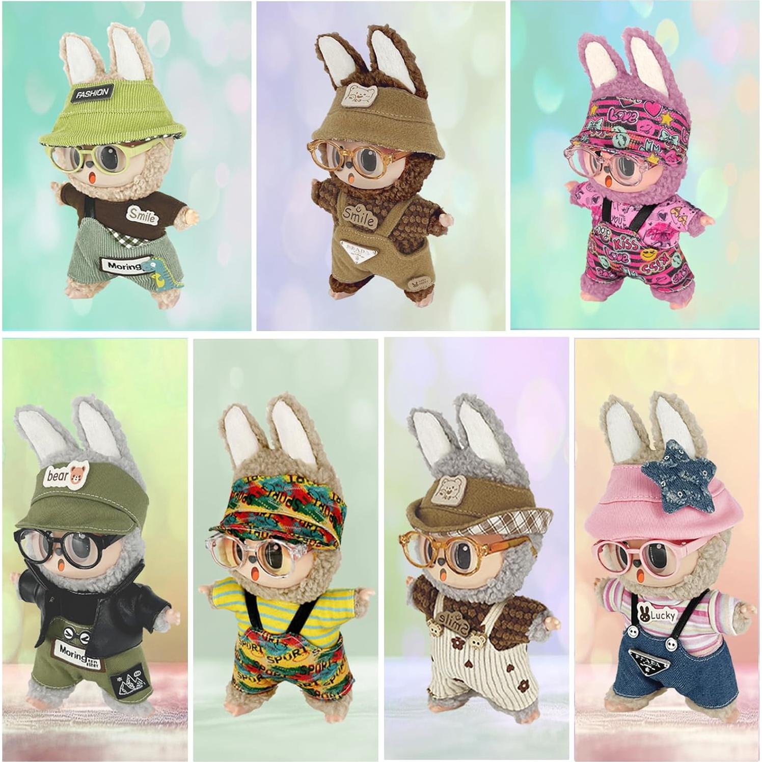 Conjunto de Ropa para Muñeca 17cm OVOEAGLET 4 Piezas Amarillo