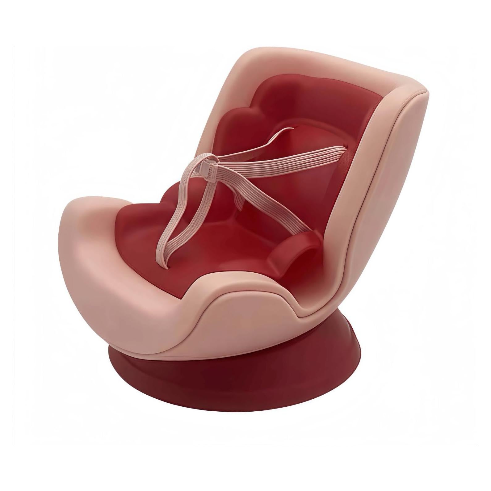 Asiento de Coche Labubu para Muñecas 17 cm - Rojo