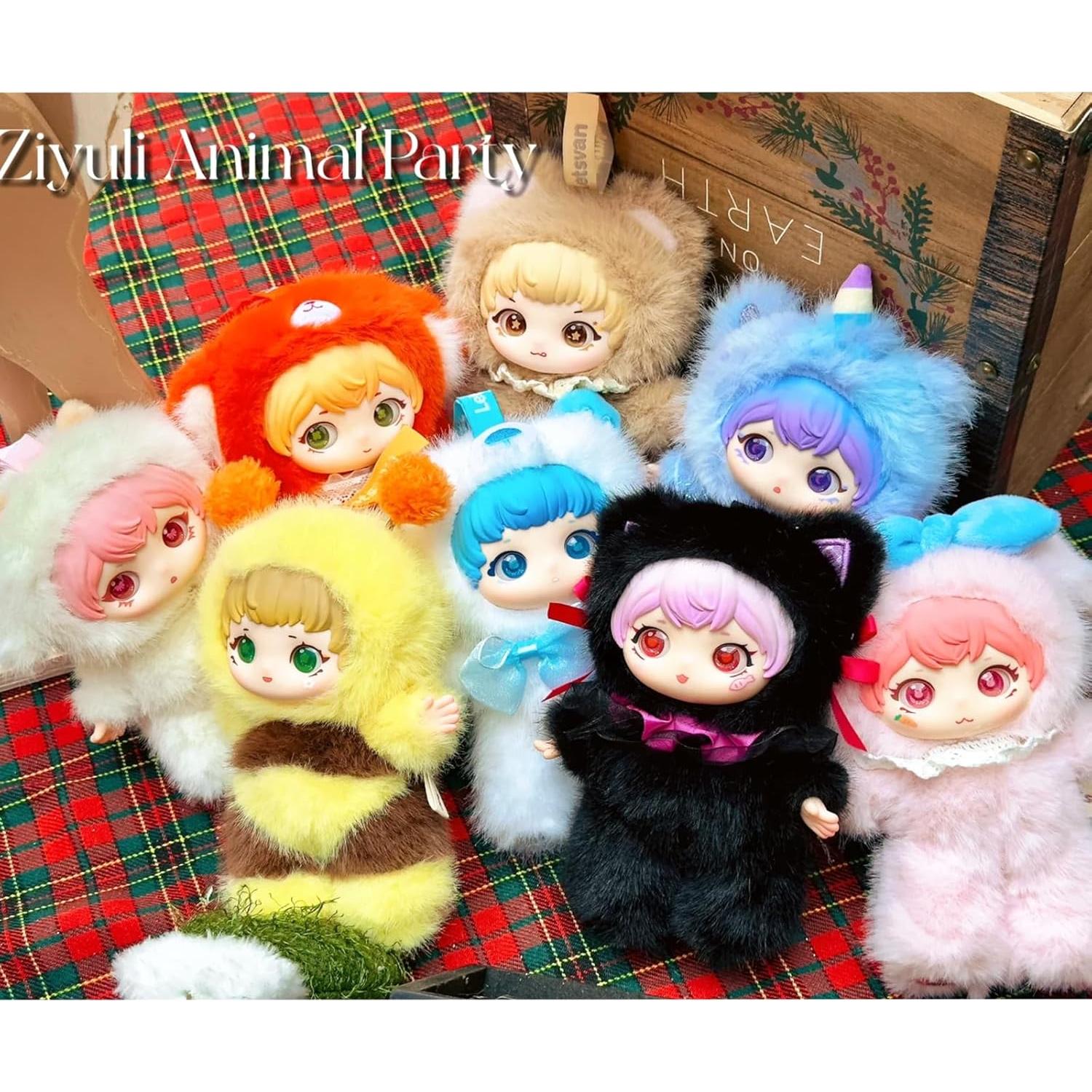 Muñeca de Peluche CALEMBOU Fiesta de Animales Ziyuli 16-18 cm