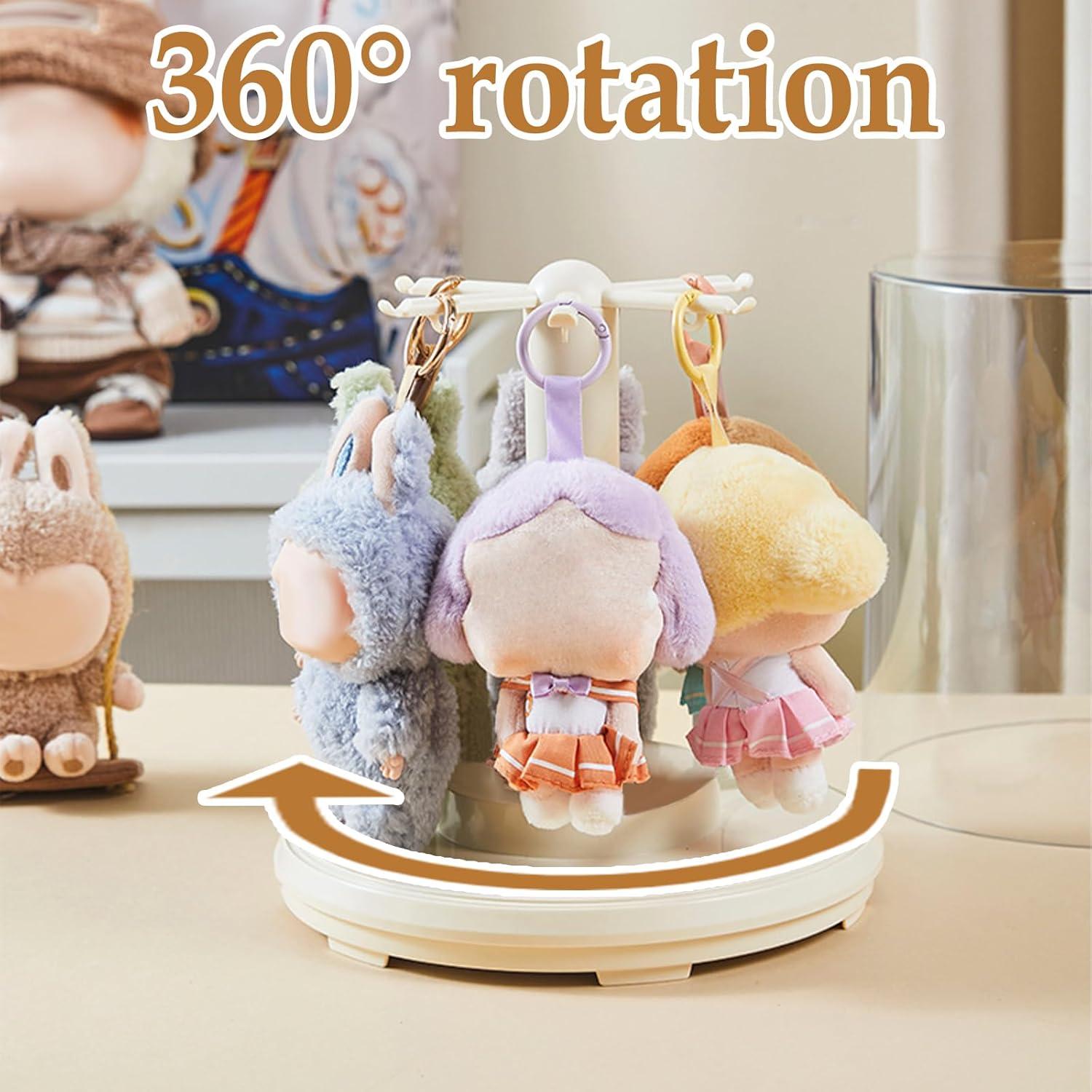 Estuche de Exhibición Giratorio Arefen para Llaveros de Peluche 24.9 cm