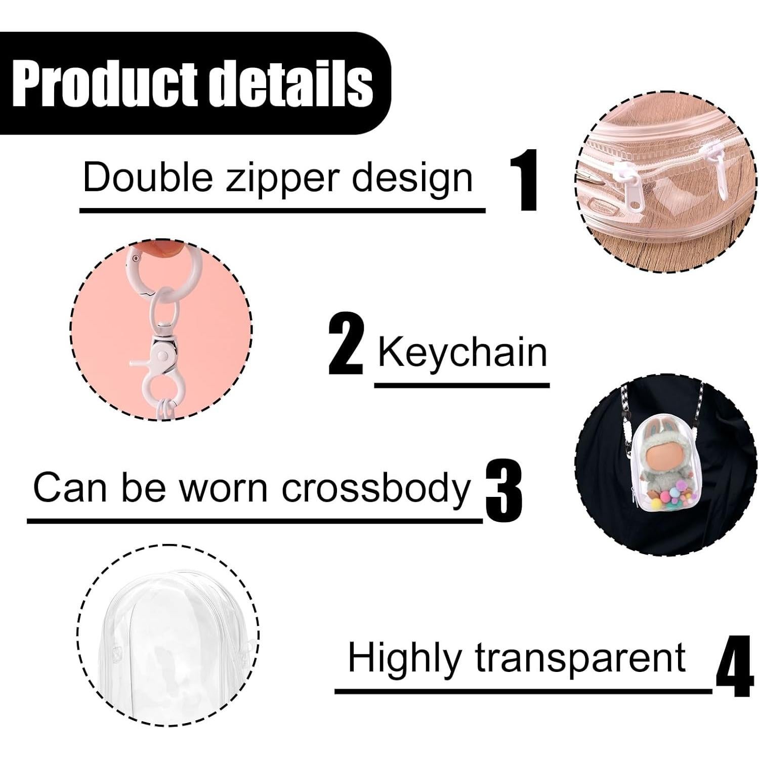 Estuche Protector para Muñecas de Peluche Tinoaly 15cm PVC