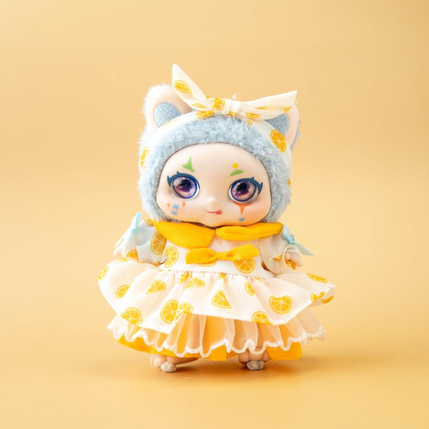 Conjunto de Ropa de Muñeca CALEMBOU Kawaii 17cm Vestido
