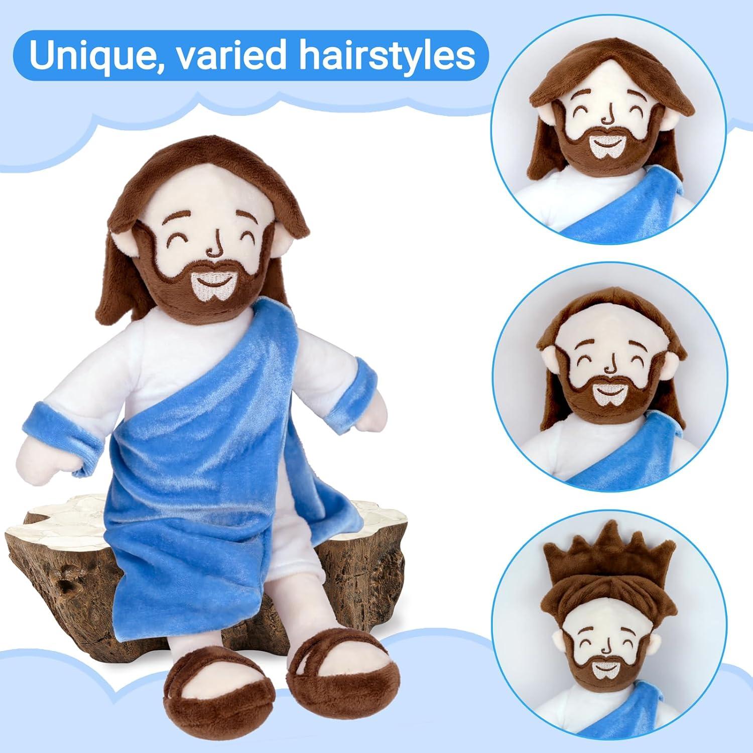 Muñeco de Jesús de Peluche Enryounr 20 cm Estilo Bíblico