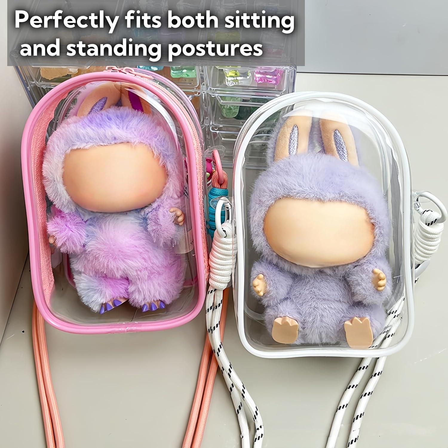 Funda Protectora para Muñecas de Peluche Rosa - Estuche PVC