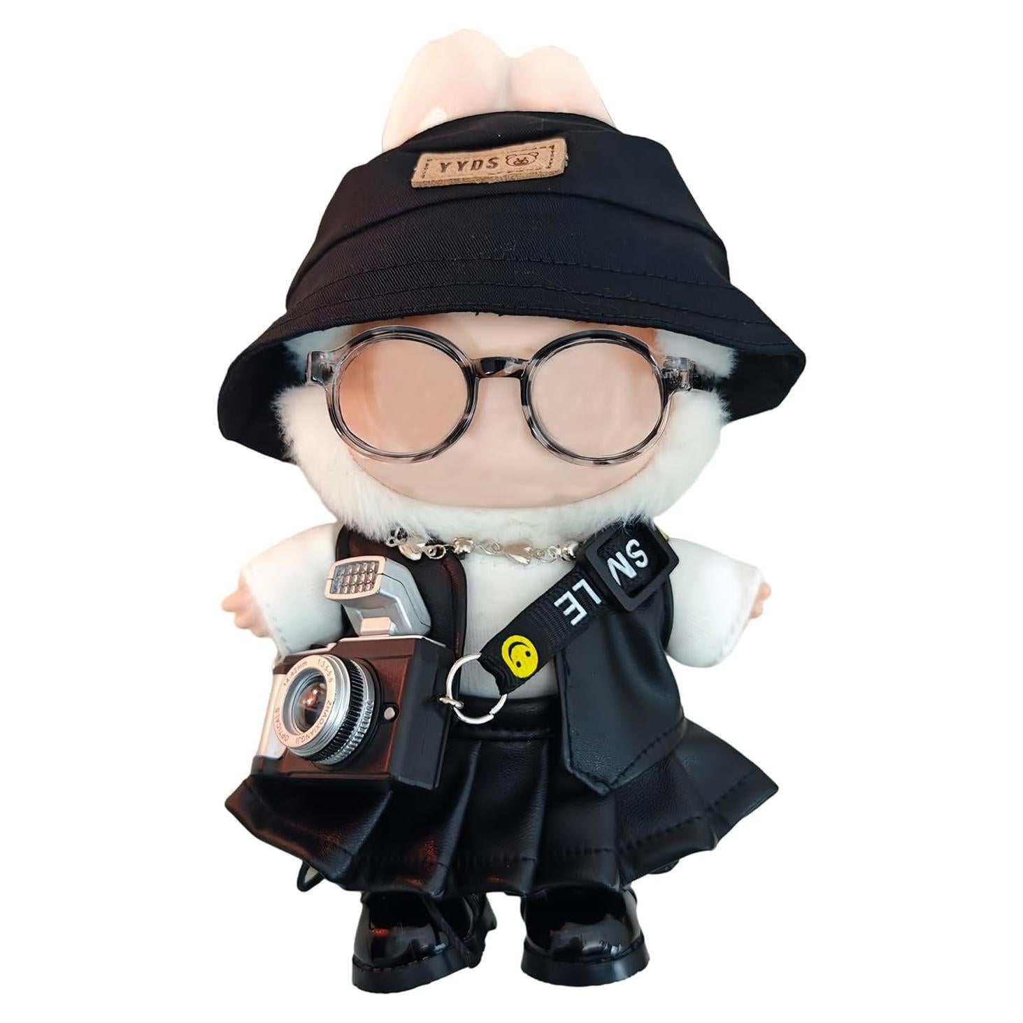 Ropa de Muñeca Lububu 17 cm - Conjunto 8 Piezas Negro