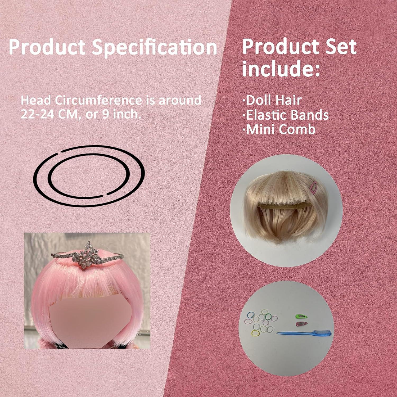 Peluca para Muñeca 17cm SwiftServ - Accesorios y Vestuario